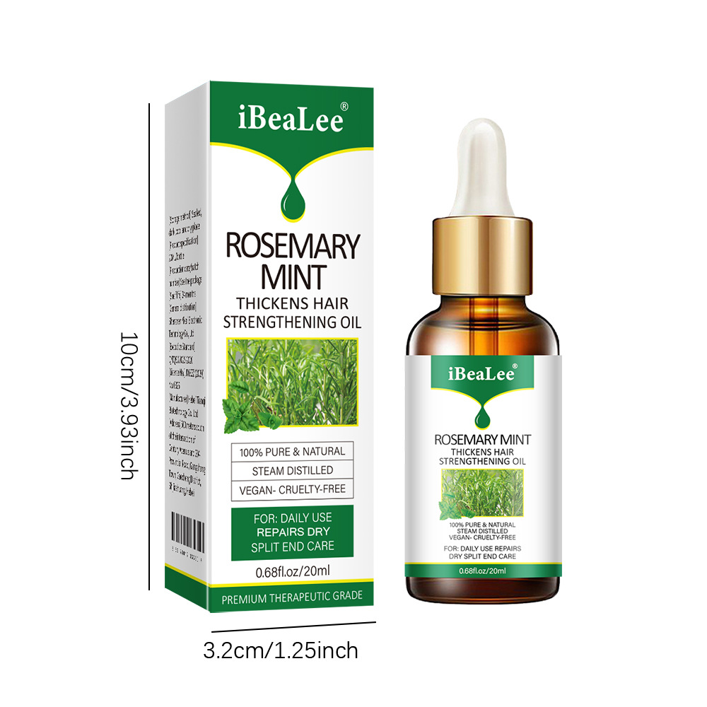Rosemary Mint Hair Strengthening Oil Hair Growth Serum Hair Growth Nutrient Solution Conditioner for Men And Women 20ml