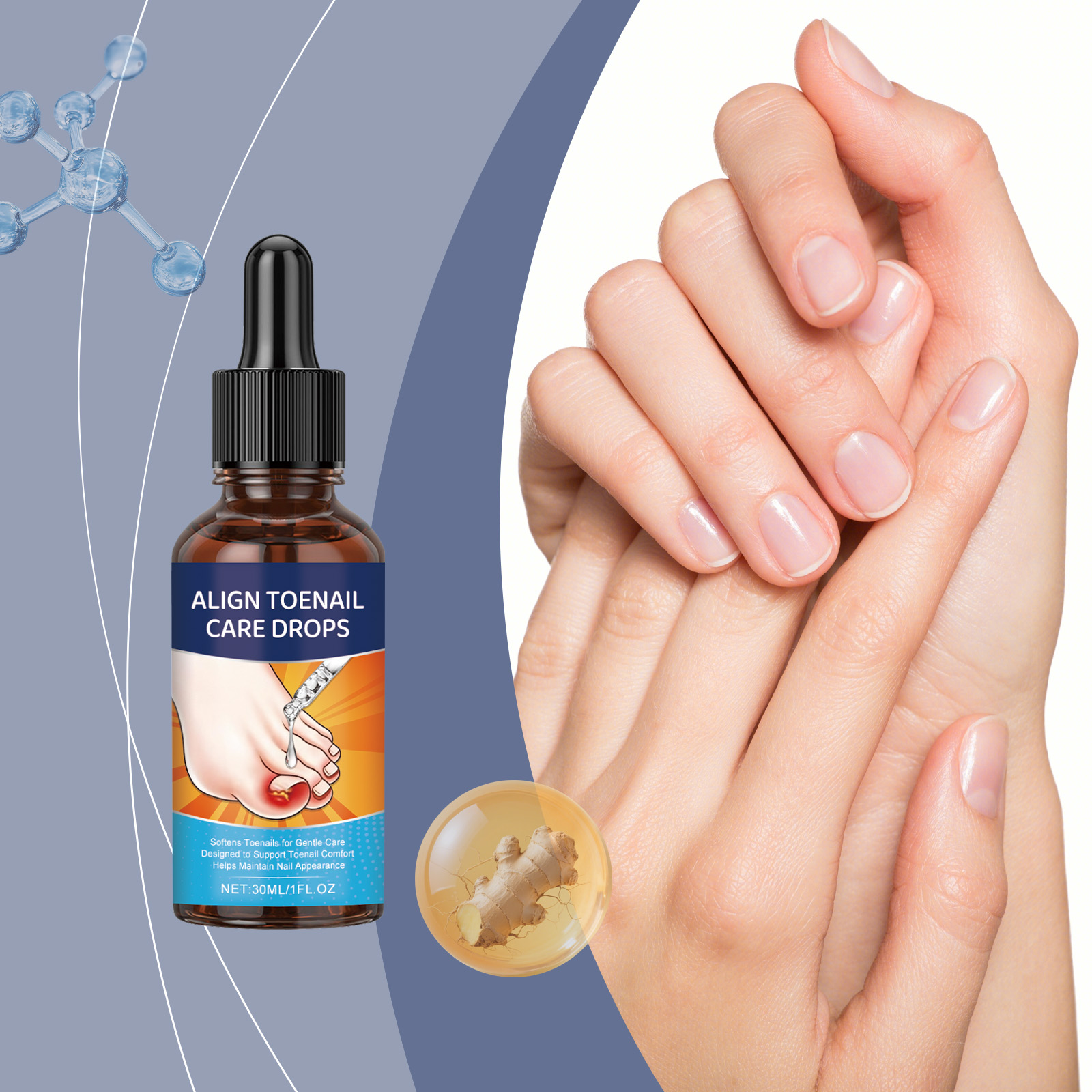 Toenail Drop - Ingrown Toenail Pain Reliever and Softener Kit for Men Women Toenail Corrector Drops