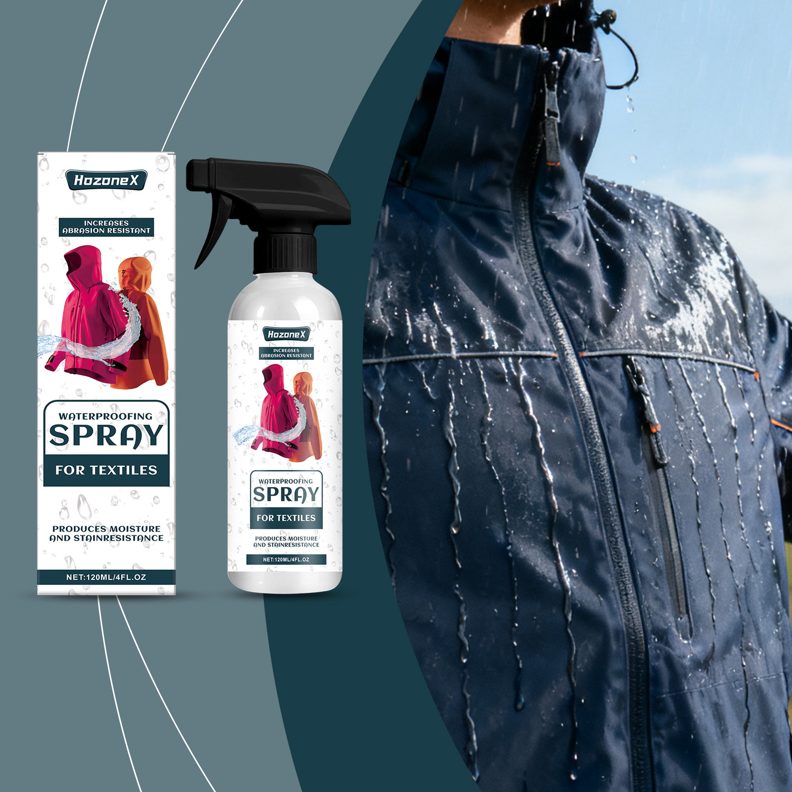 Waterproofing Spray For Textiles Quick Dry Anti Stain Anti Oil Dustproof for Clothes Shoes Sofa Curtain Fabric Long Lasting