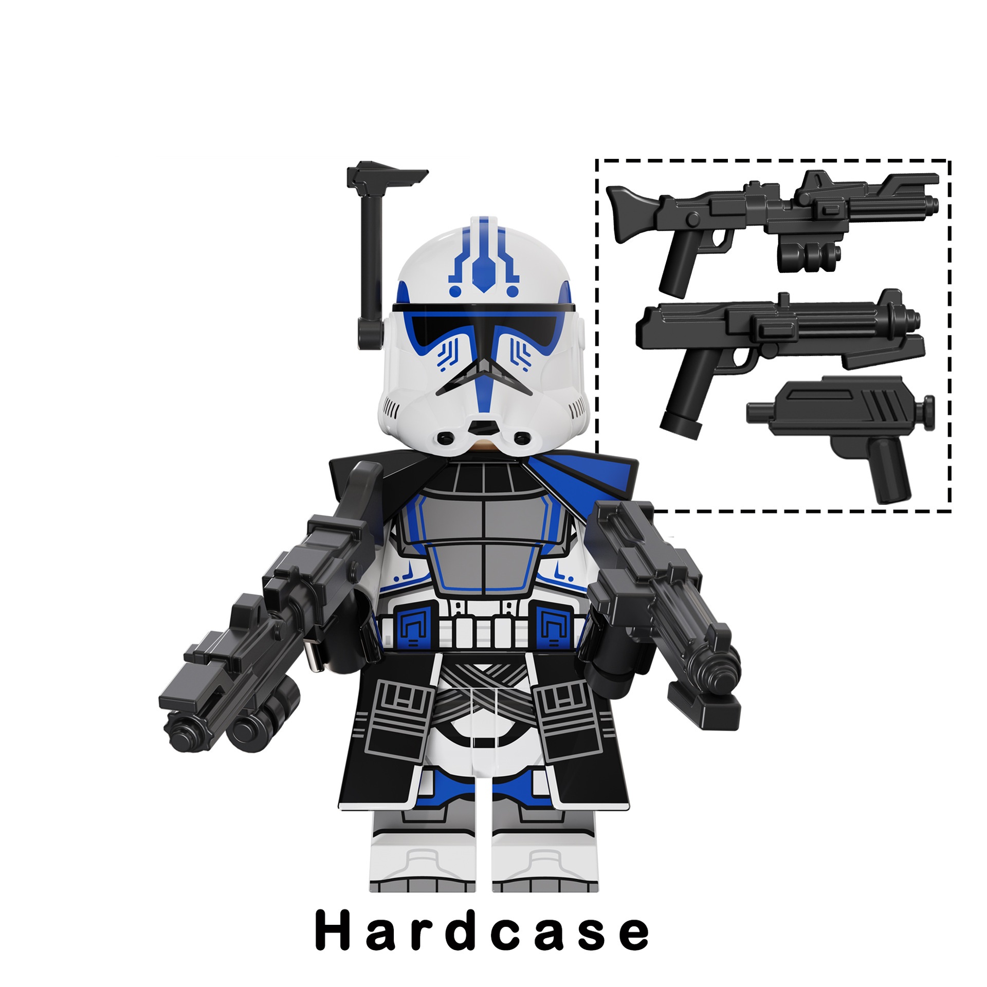 (Soldier H) Star Wars Clone Wars Soldiers Mini Figures Toy Set Military Building Blocks with Weapons for Imaginative War Games for Kids