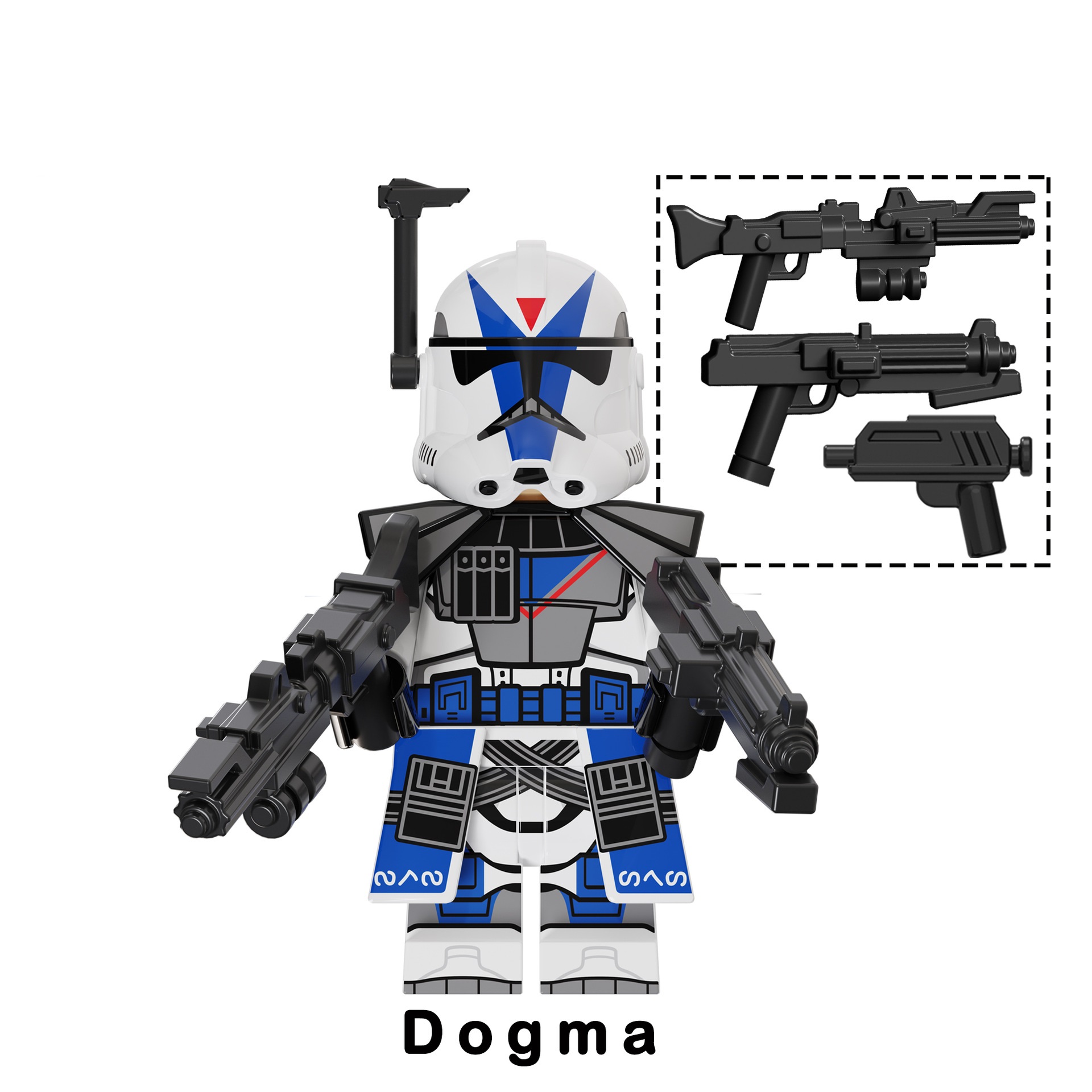 (Soldier H) Star Wars Clone Wars Soldiers Mini Figures Toy Set Military Building Blocks with Weapons for Imaginative War Games for Kids