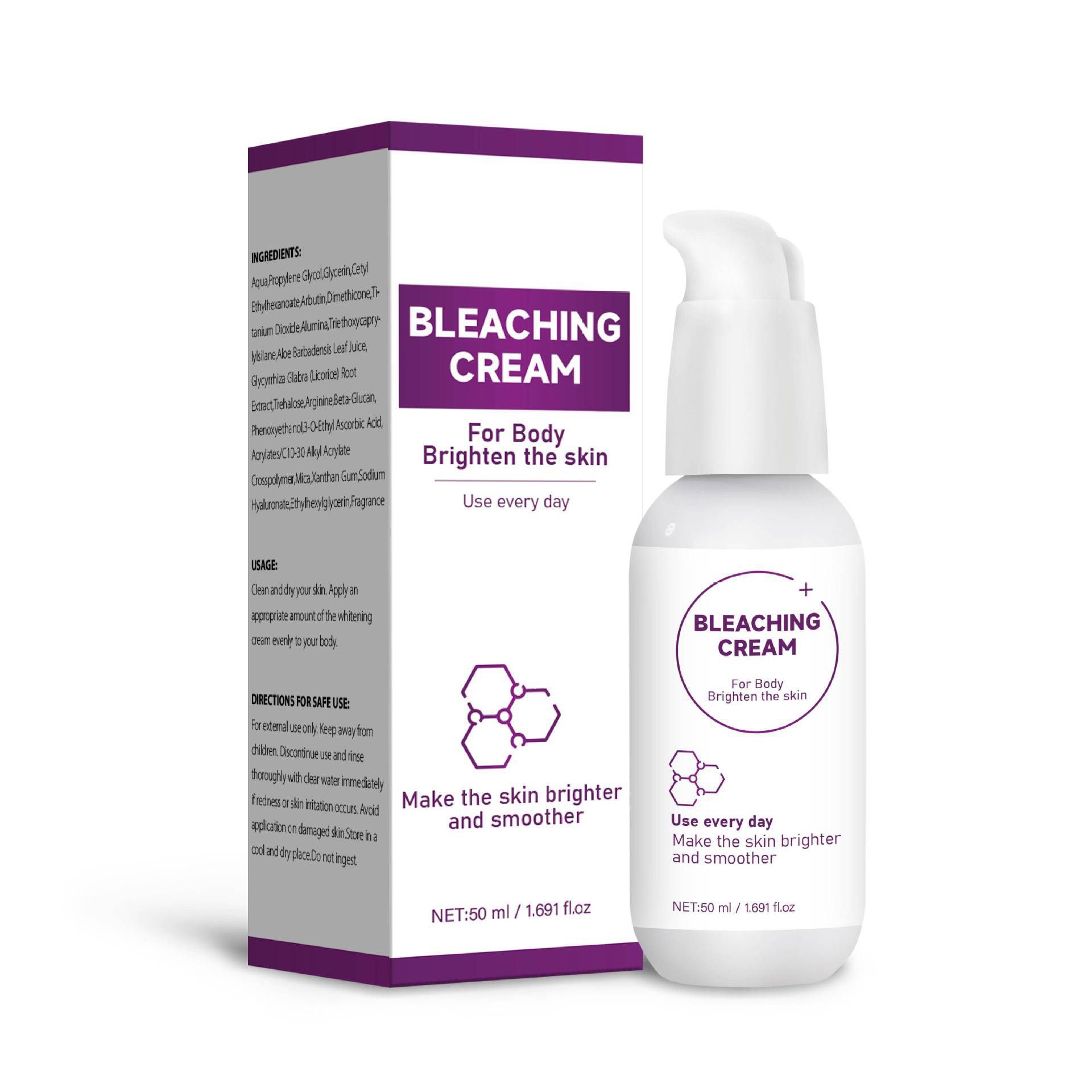 Body Brightening Cream For Even Skin Tone Hydrating And Softening Daily Body Moisturizer 50ml