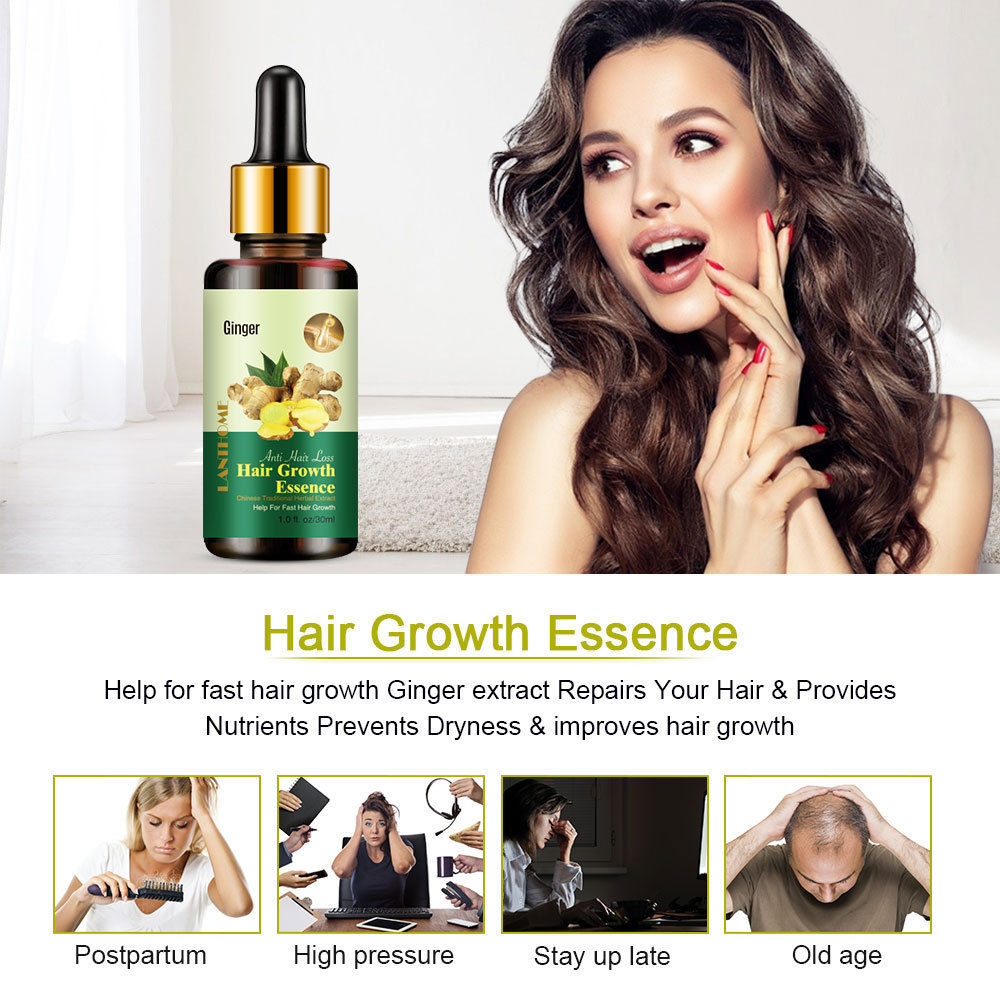 Ginger Hair Essential Oil For Scalp Nourishing Root Strengthening And Hair Vitality Daily Care Treatment