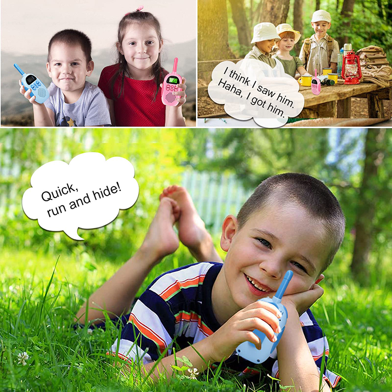 Walkie Talkies for Kids Toys Rechargeable Battery Walkie Talky 22 Channels 2 Way Radio 3KM Long Range for Children Gifts