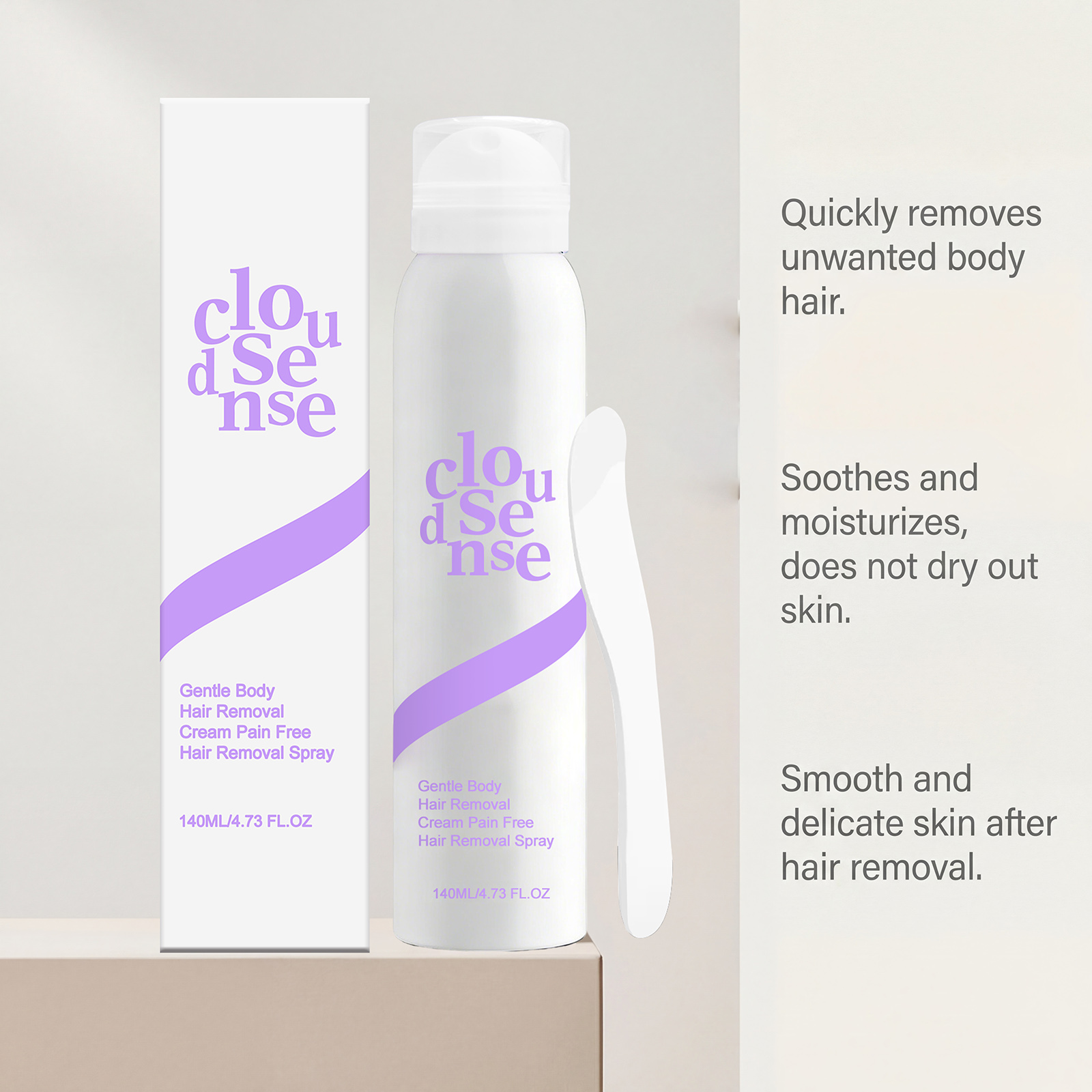 Mild Depilatory Spray Daily Skin Gentle Refreshing Whole Body Hair Removal Body Cleansing Portable Easy Operation Mist