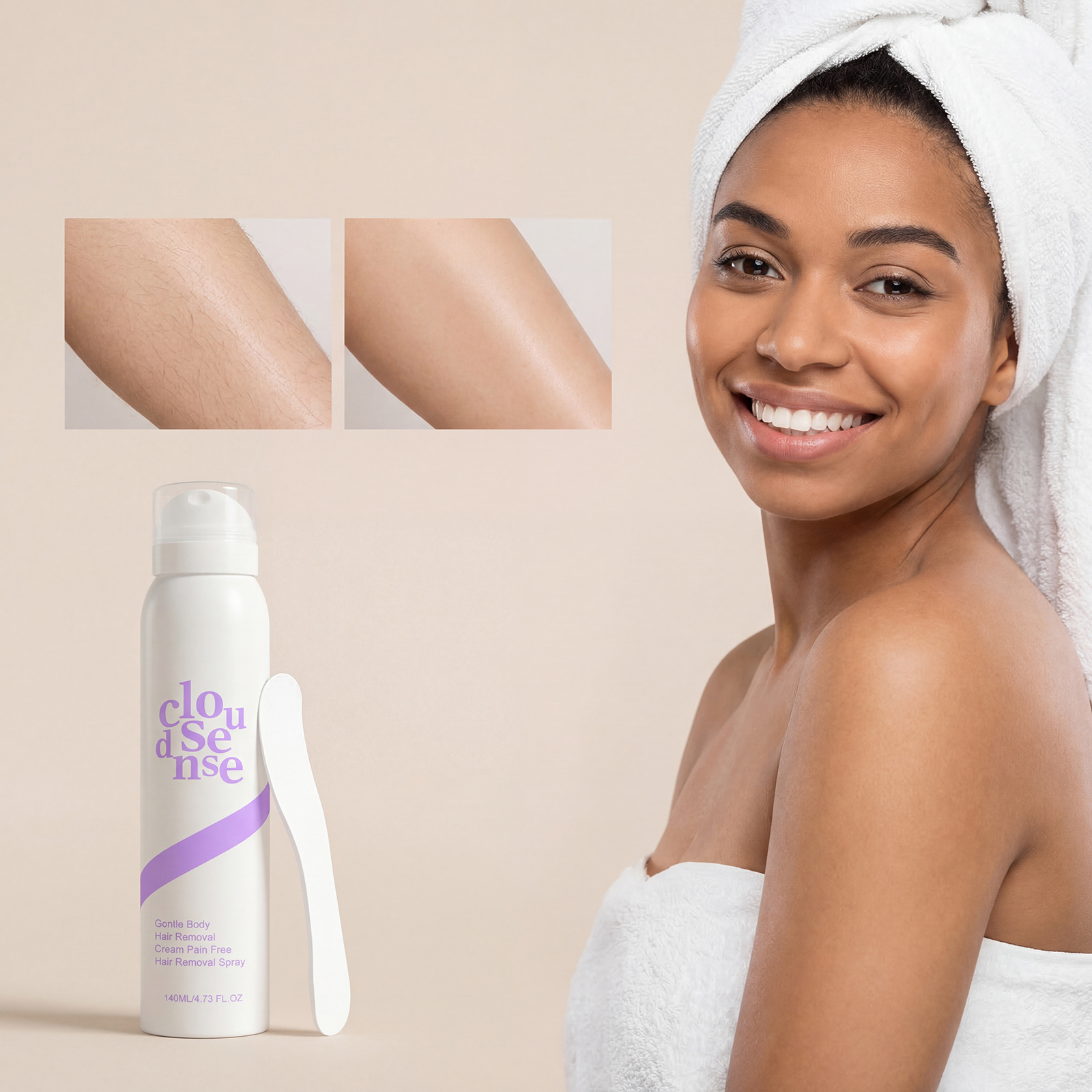 Mild Depilatory Spray Daily Skin Gentle Refreshing Whole Body Hair Removal Body Cleansing Portable Easy Operation Mist