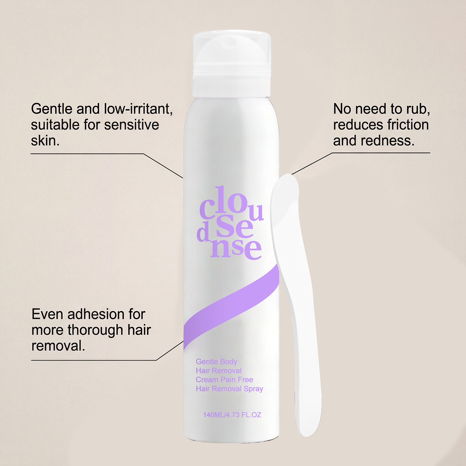 Mild Depilatory Spray Daily Skin Gentle Refreshing Whole Body Hair Removal Body Cleansing Portable Easy Operation Mist