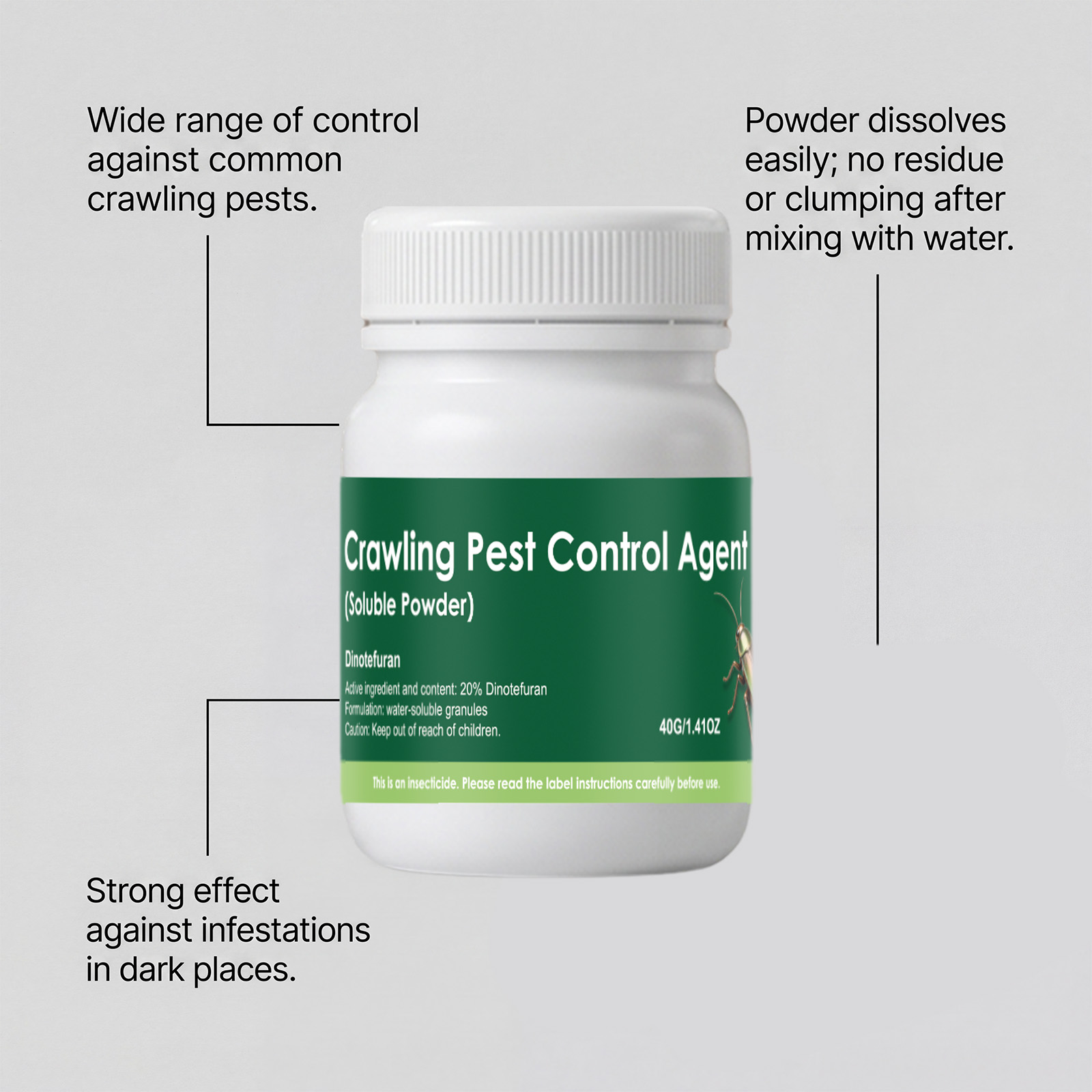 Crawling Pest Control Agent Indoor Kitchen Cockroach Ant Woodlouse Prevention Mild Household Insect Repellent Goods
