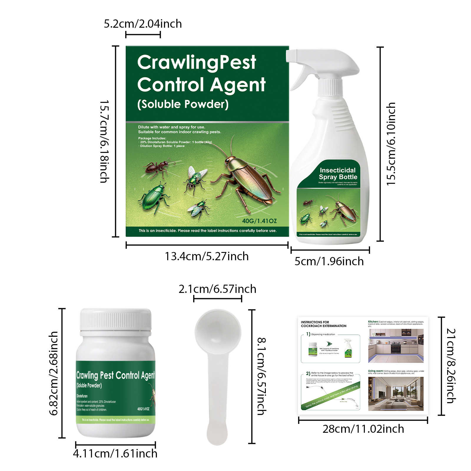 Crawling Pest Control Agent Indoor Kitchen Cockroach Ant Woodlouse Prevention Mild Household Insect Repellent Goods