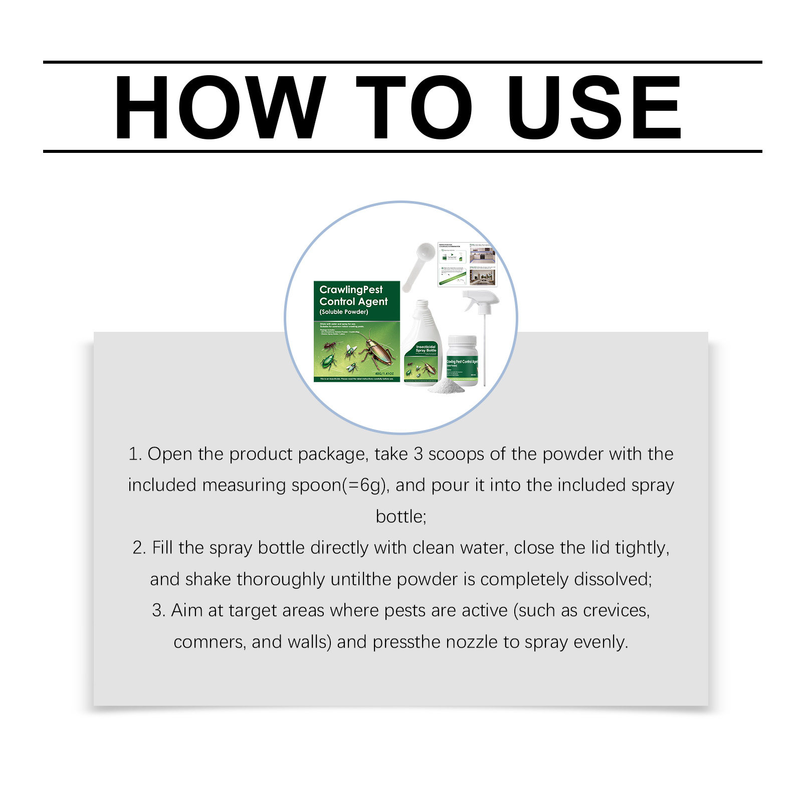 Crawling Pest Control Agent Indoor Kitchen Cockroach Ant Woodlouse Prevention Mild Household Insect Repellent Goods
