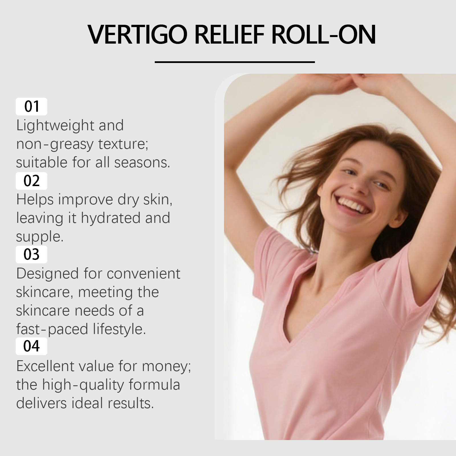 Roller Ball Essential Oil Cool Massage Portable Design For Men Women Daily Care Local Ear Surround Area