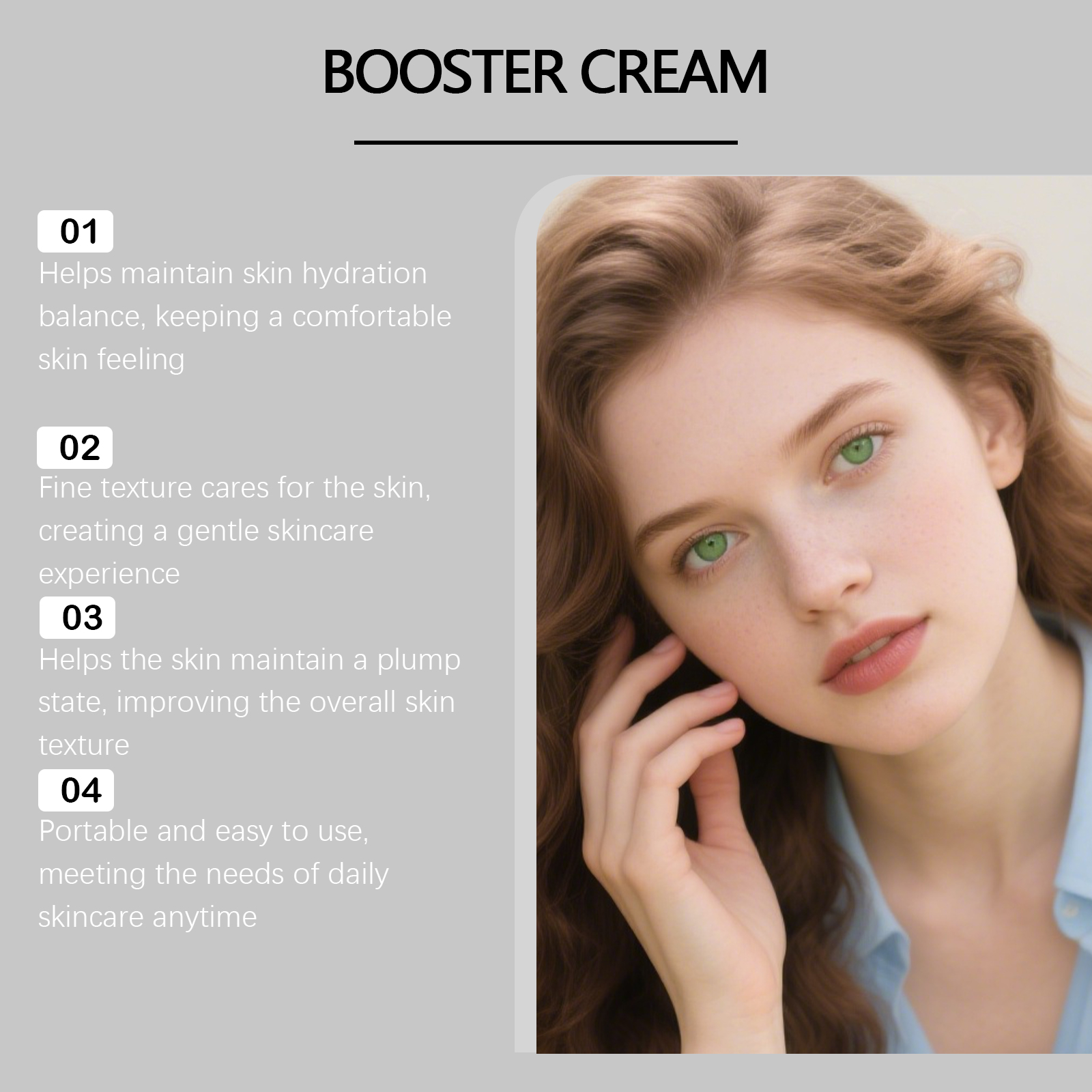 Facial Moisturizing Care Cream Light Texture Gentle Soft Tender Daily Skin Care For Face