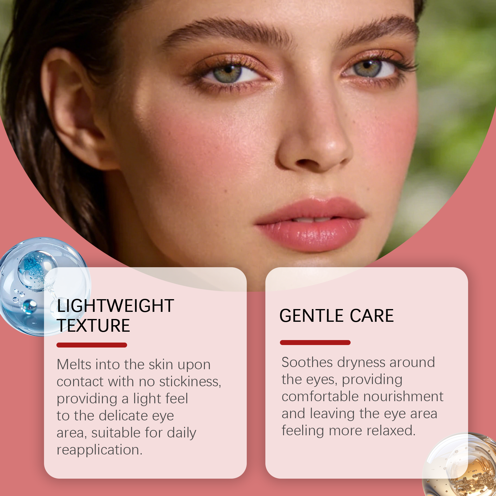 Moisturizing Eye Cream Comfortable Nourishing Daily Mild Hydrating Soft Care For Skin Around Eyes Smear