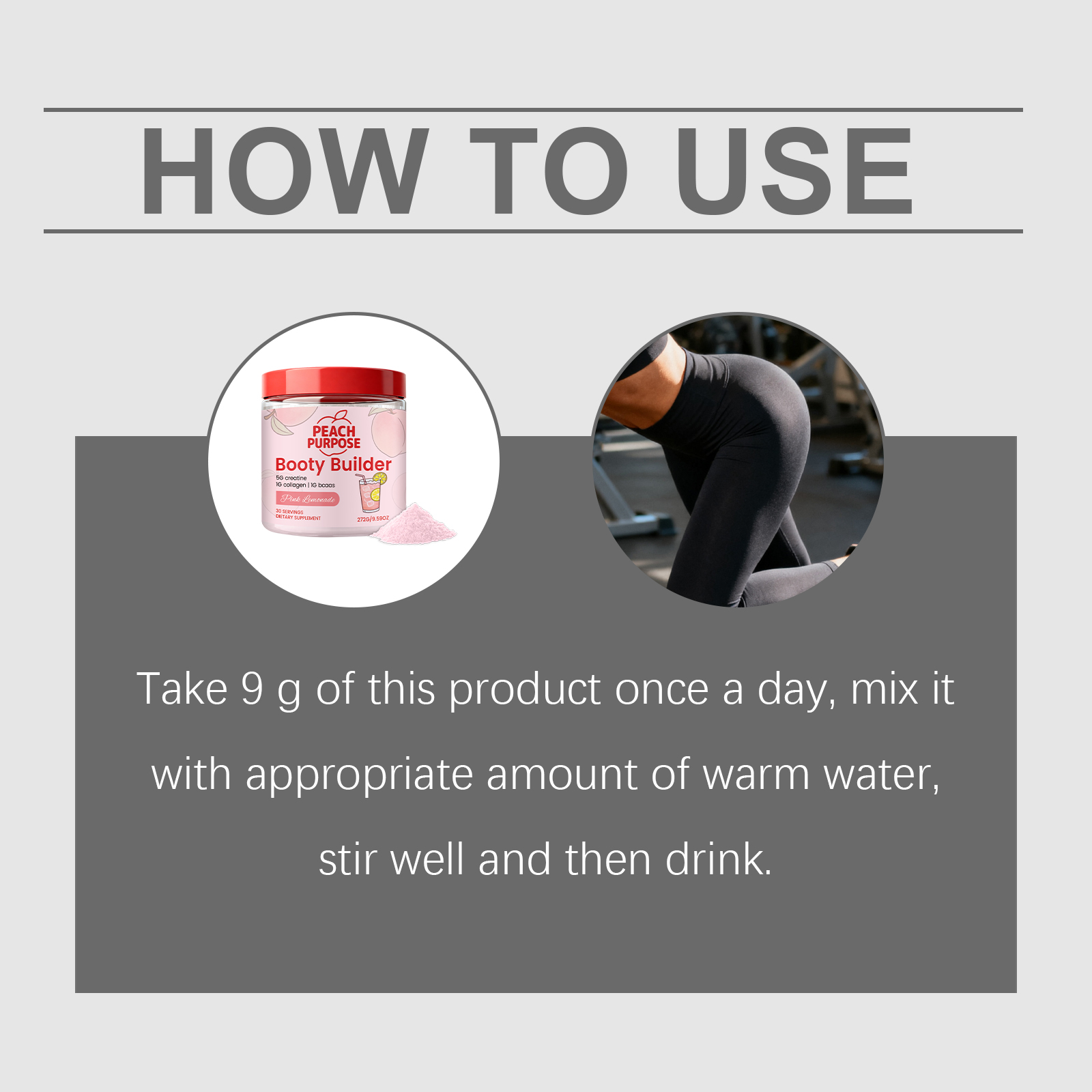 Peach Nutrition Powder Lift Hip Lines Portable Easy Brew Dietary Nutrition Supplement For Fitness Crowd Daily Body Care Health Nutrient