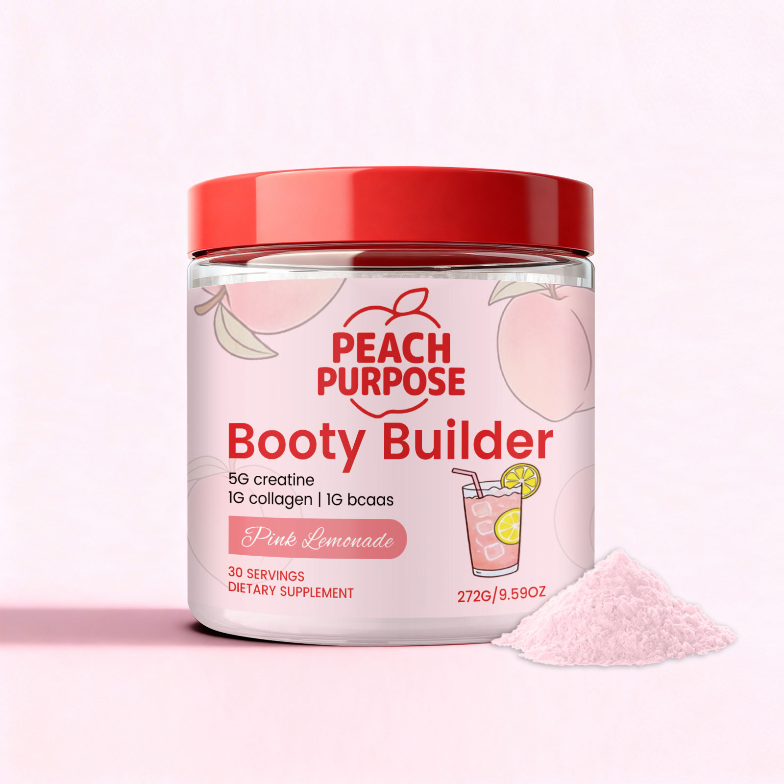 Peach Nutrition Powder Lift Hip Lines Portable Easy Brew Dietary Nutrition Supplement For Fitness Crowd Daily Body Care Health Nutrient