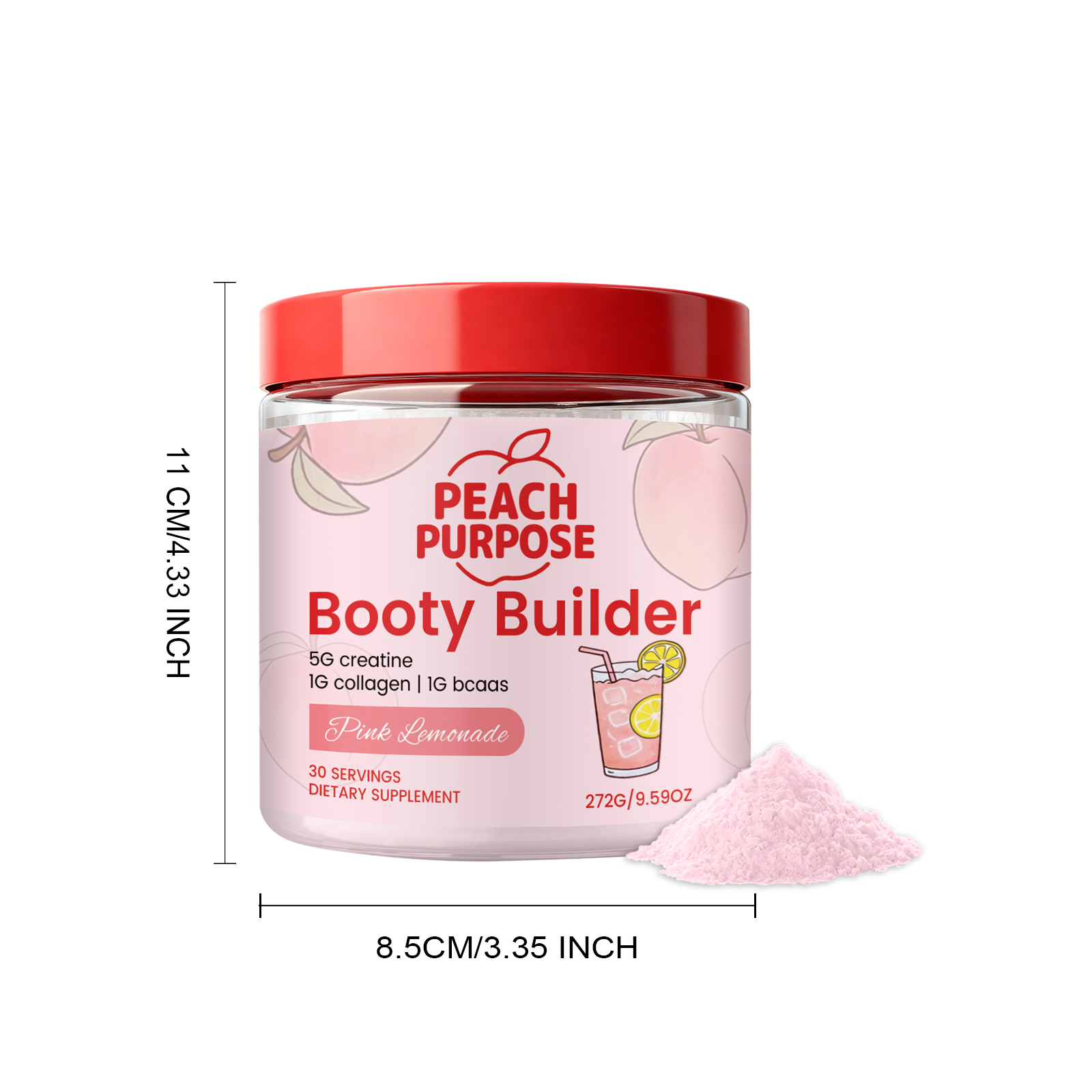 Peach Nutrition Powder Lift Hip Lines Portable Easy Brew Dietary Nutrition Supplement For Fitness Crowd Daily Body Care Health Nutrient