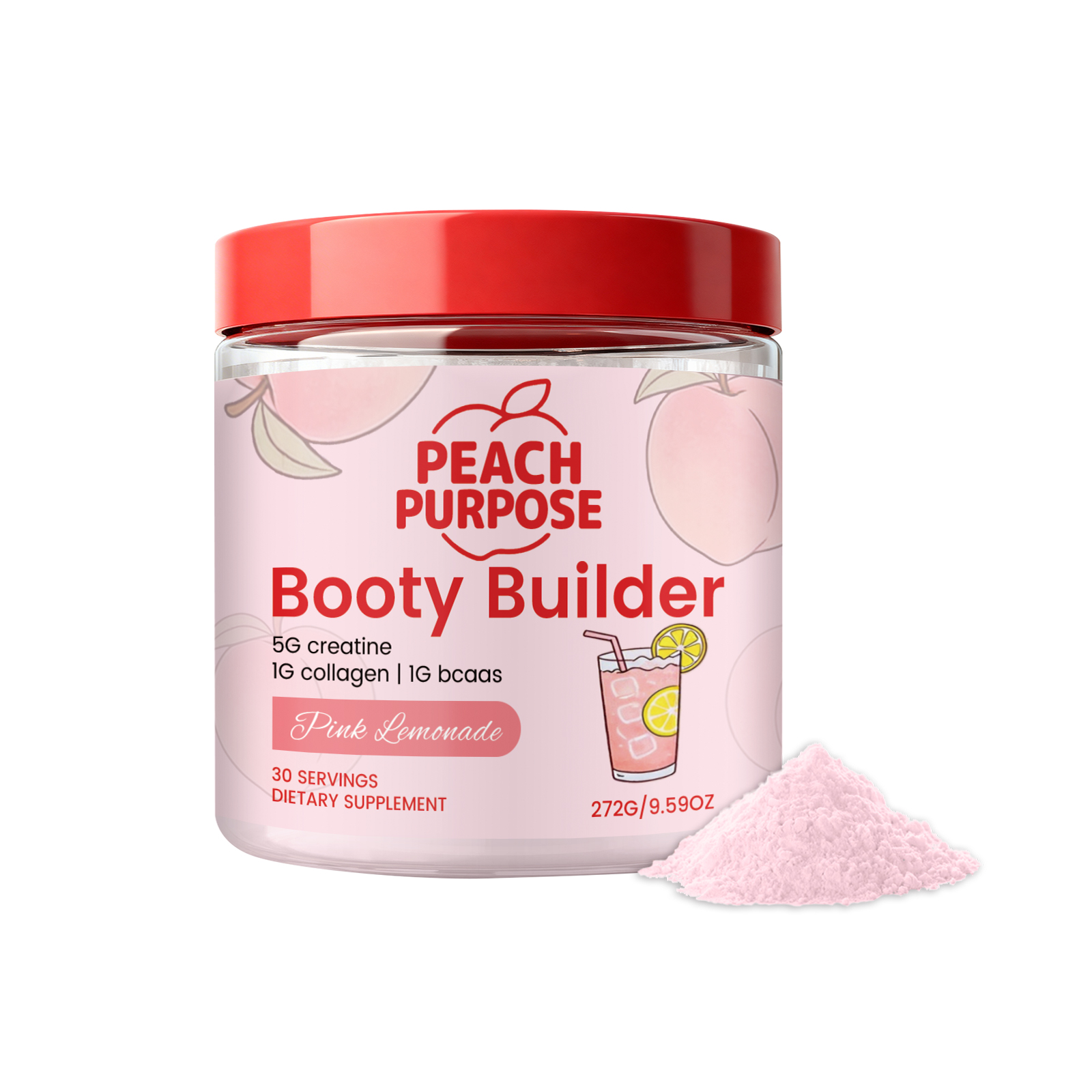 Peach Nutrition Powder Lift Hip Lines Portable Easy Brew Dietary Nutrition Supplement For Fitness Crowd Daily Body Care Health Nutrient