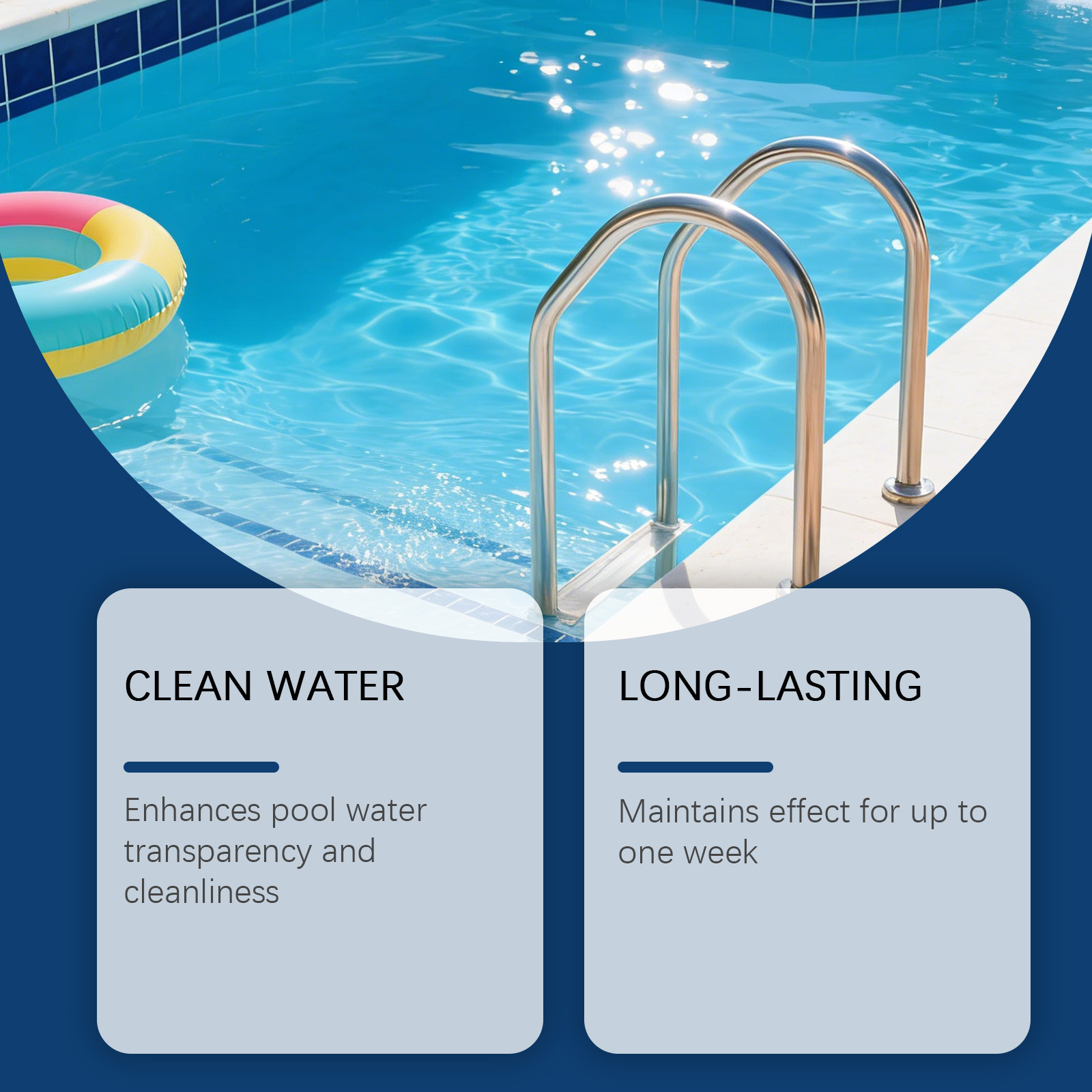 Pool Cleaning Tablets Fast Dissolving Odor Clear Water Purify Stain Remove Portable Care Home Outdoor Apply