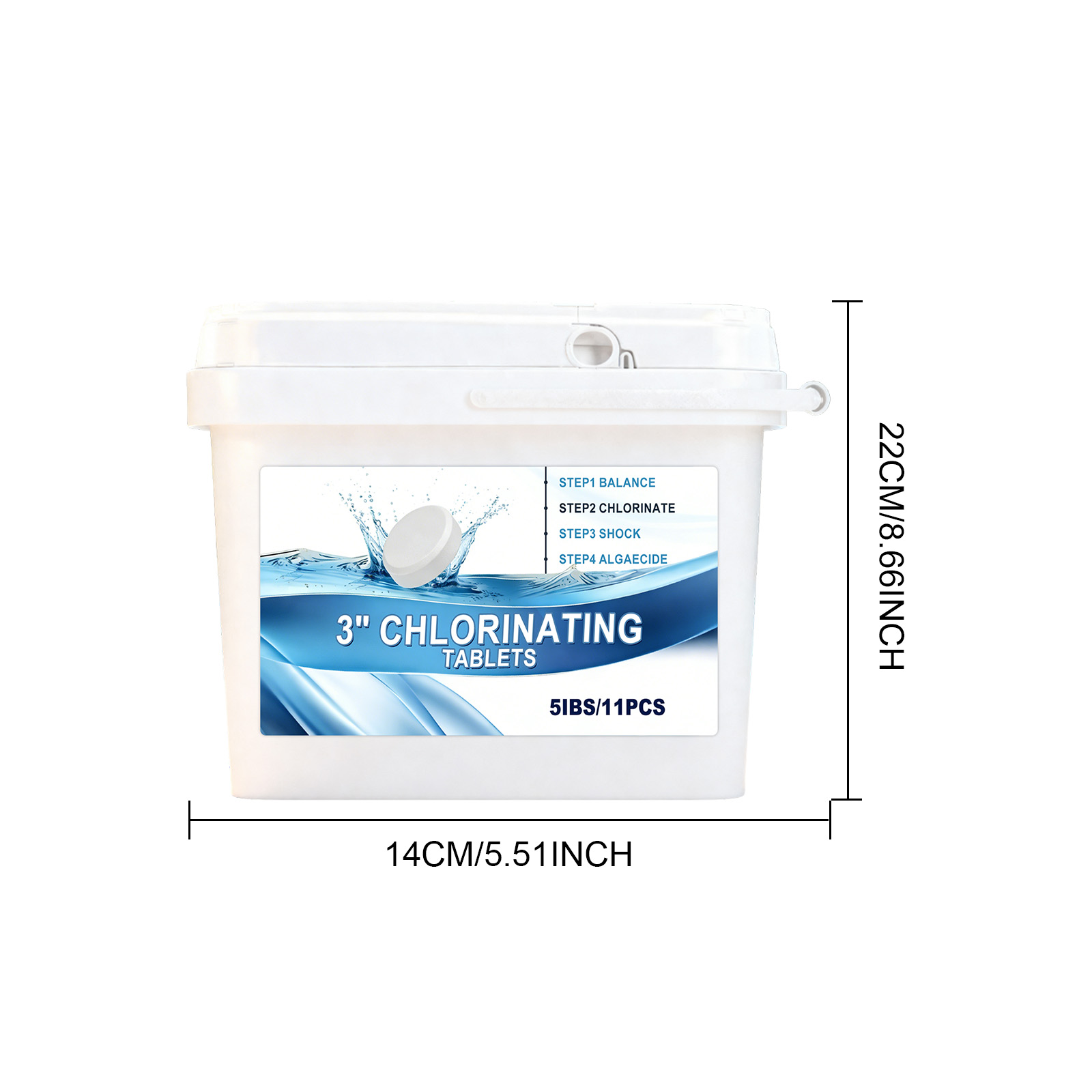 Pool Cleaning Tablets Fast Dissolving Odor Clear Water Purify Stain Remove Portable Care Home Outdoor Apply