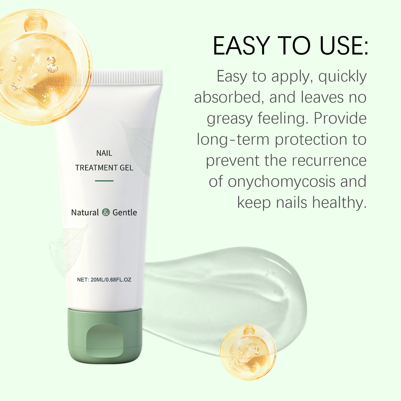 Nail Care Gel Moisturizing Cleansing Smoothing Surface Hand Nails Toe Nails Gentle Polishing Hydrating Cuticle Treatment