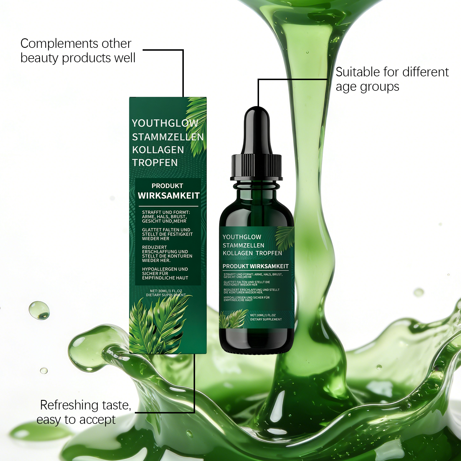 Body Care Drops Mild Easy Absorb Daily Nourishing Nutrient Supplement For Skin Hair Nails