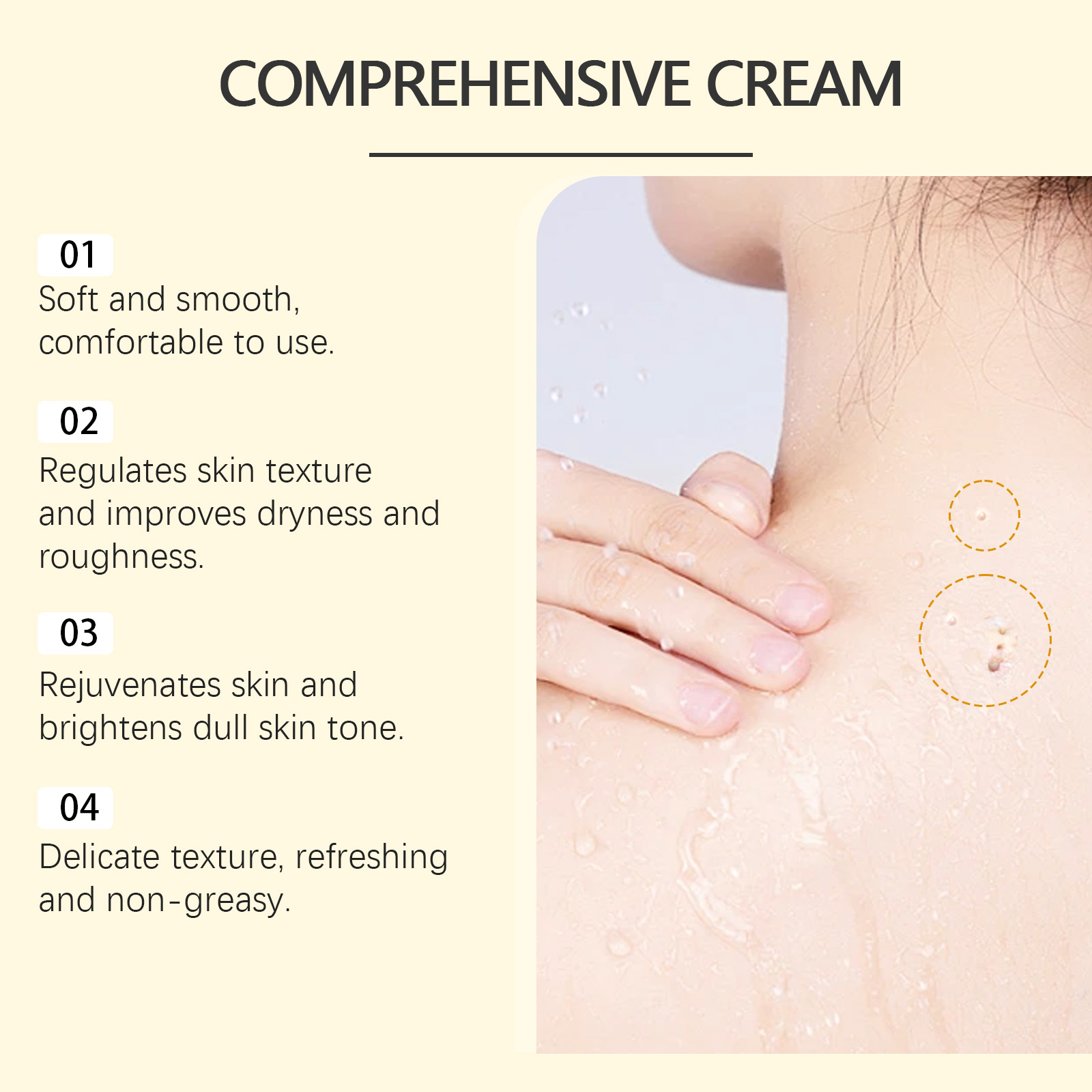 Bee Venom Skin Care Cream Mild Cleansing Smoothing Hydrating Moisturizing Firming Body Treatment