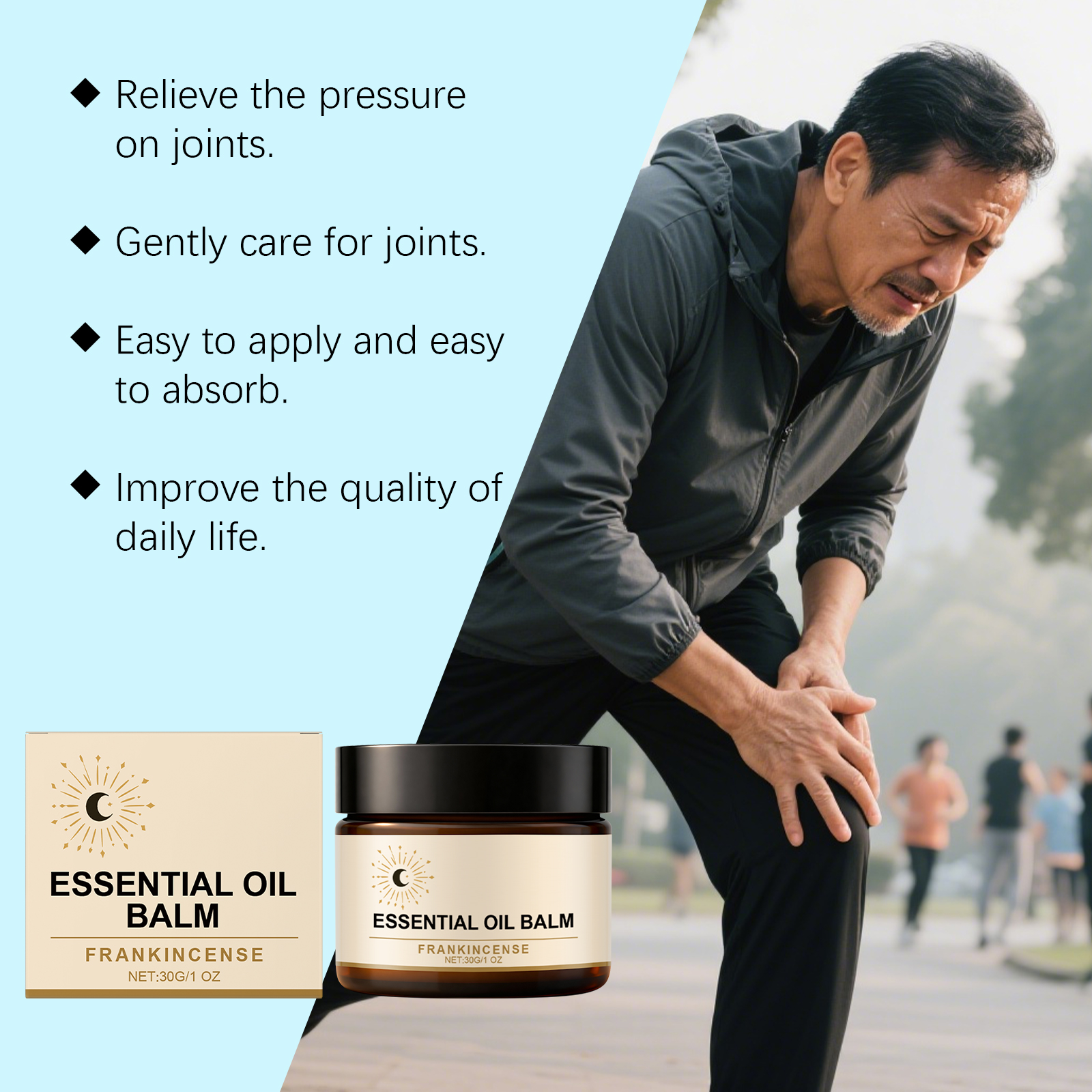 Joint Care Cream Ease Tension Boost Daily Mobility Comfort For Knee Elbow Multiple Body Areas