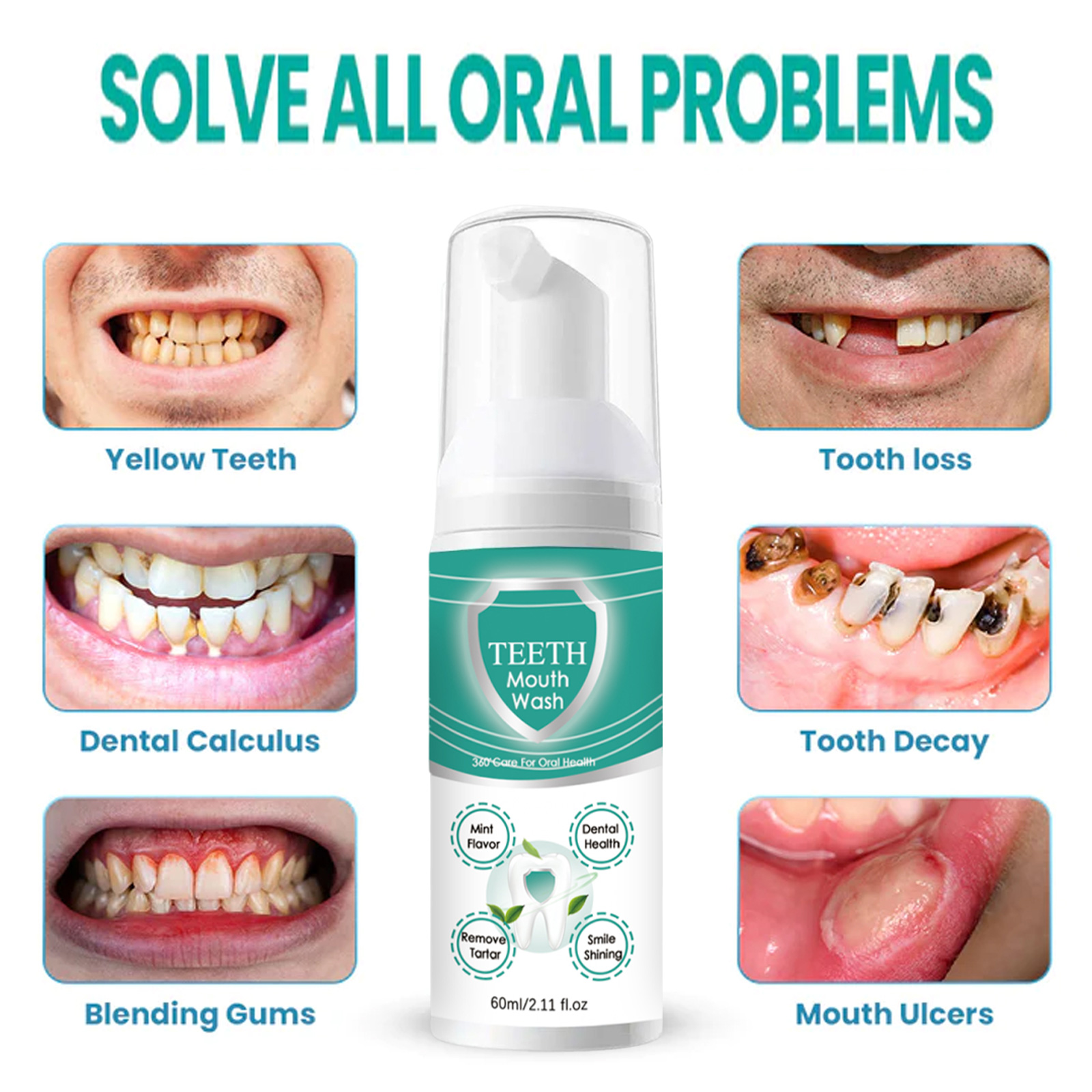 Foam Dental Mousse Deeply Clean Tooth Stains Whiten Teeth Care Gums Freshen Breath