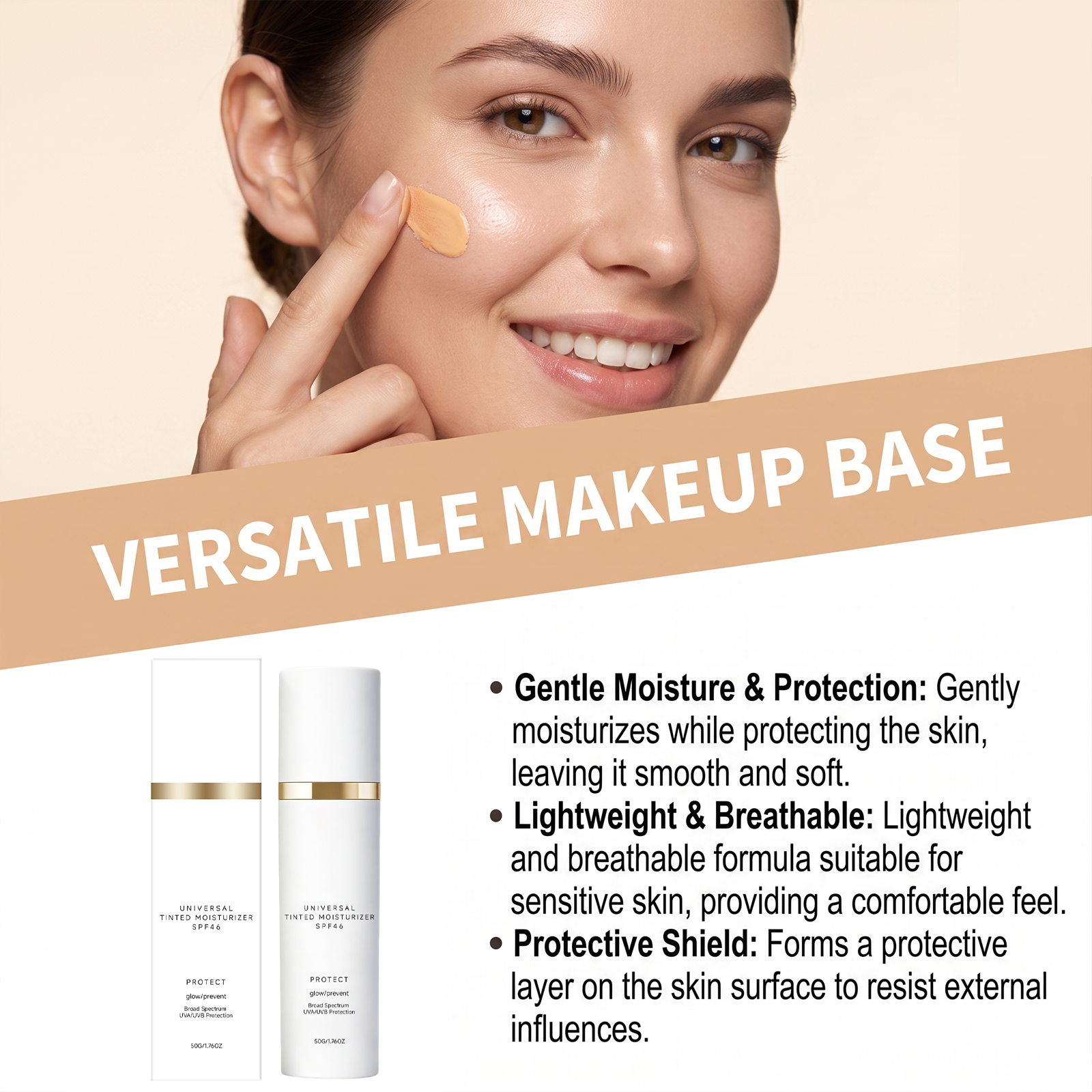 Moisturizing Cream Hydrating Smooth Delicate Breathable Summer Outdoor Skin Refreshing Protection Portable Hydrating Lotion