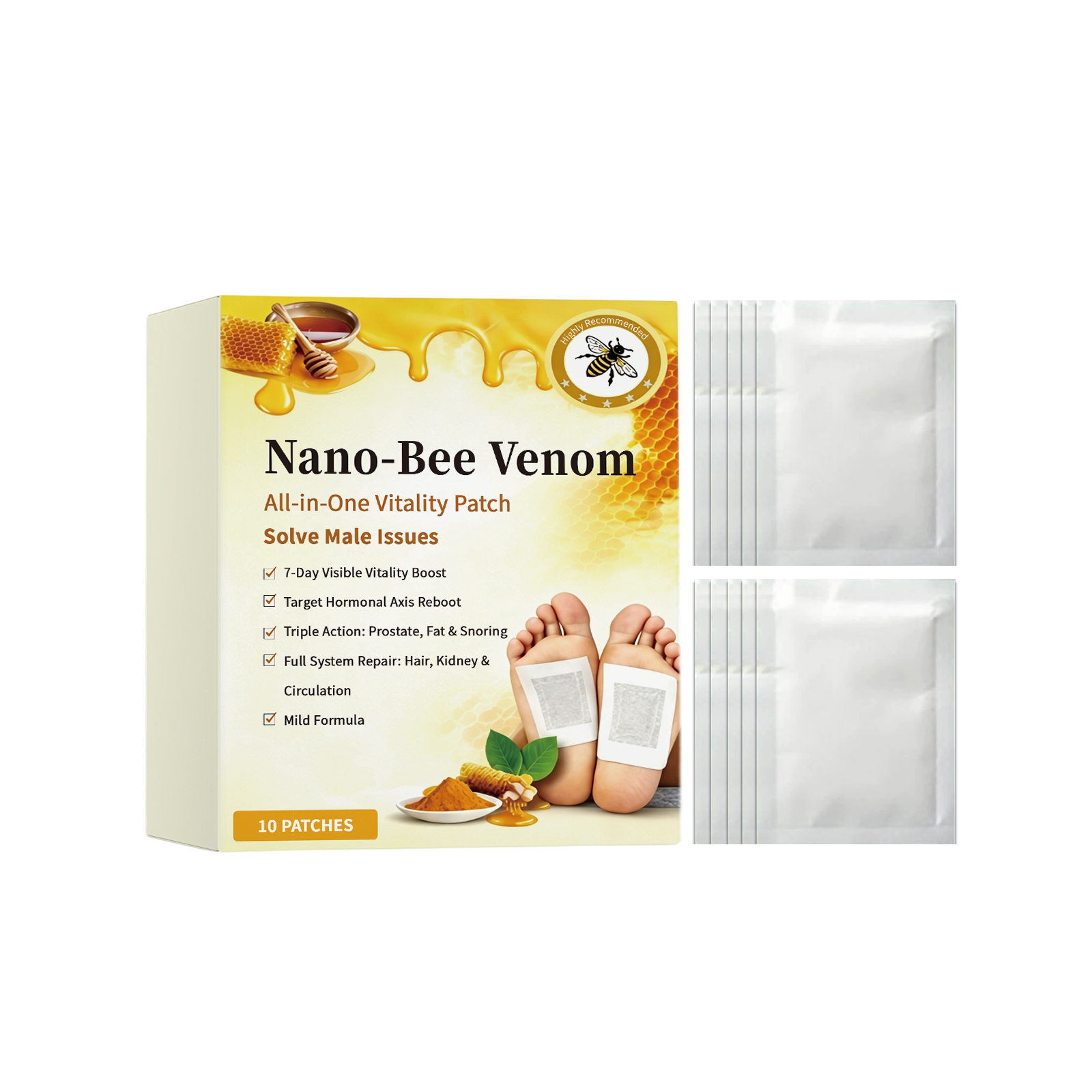 Body Care Foot Patch Herbal Ingredients Mild Care Body Skin Comfort Soft Breathable Fit Foot Patch