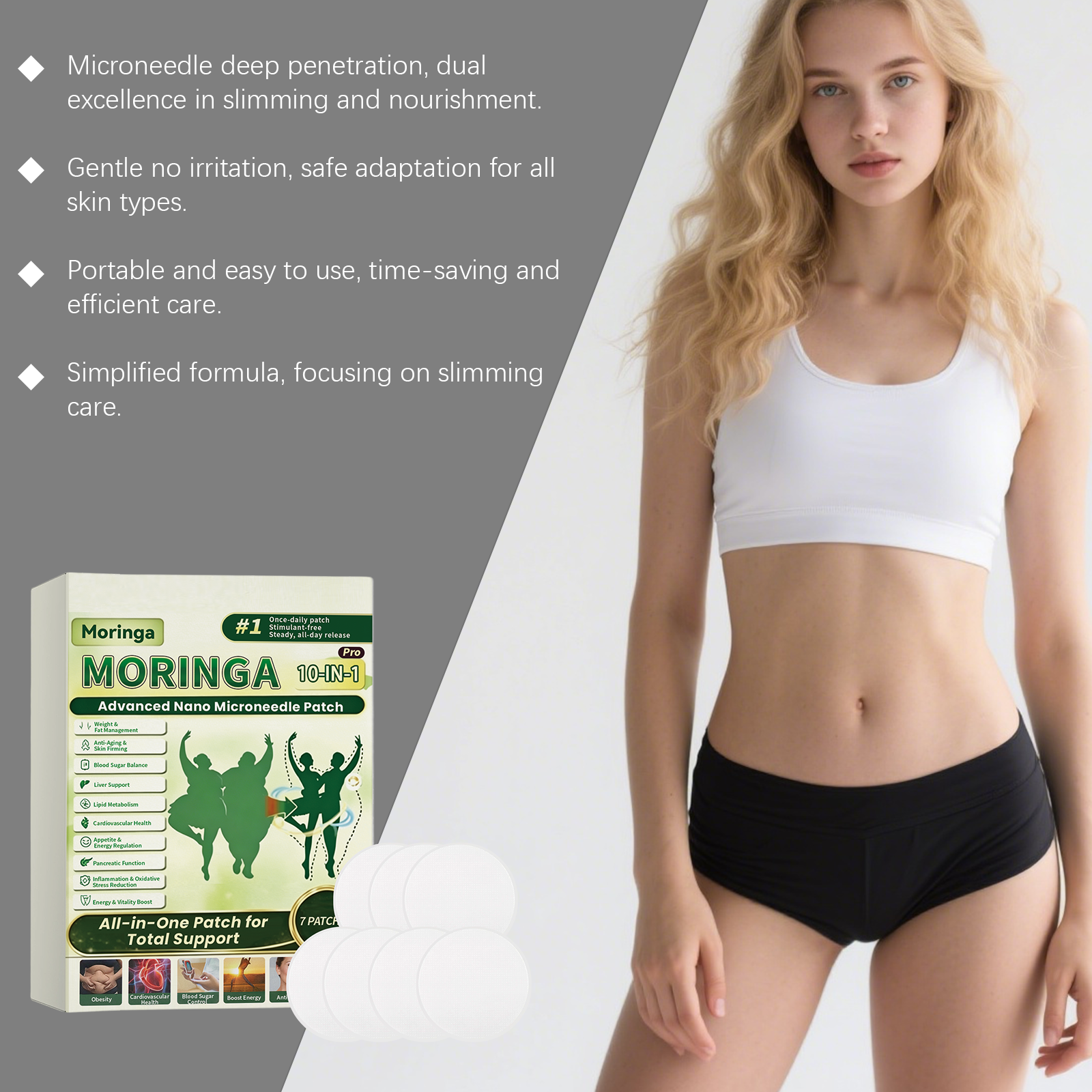 Body Care Patch Mild Ingredients Figure Curves Soften Skin Comfortable Breathable Fit Portable Skin Nourishing Sticker