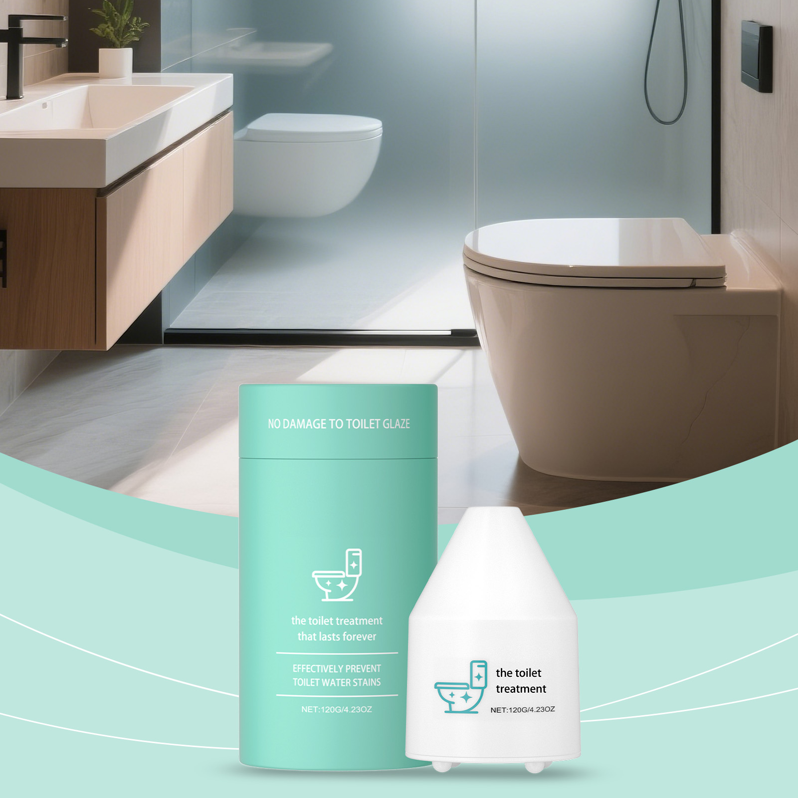 Toilet Cleaner Gentle Stain Removing Scale Cleansing Fresh Odor Eliminating Foam Dispensing Bathroom Toilet