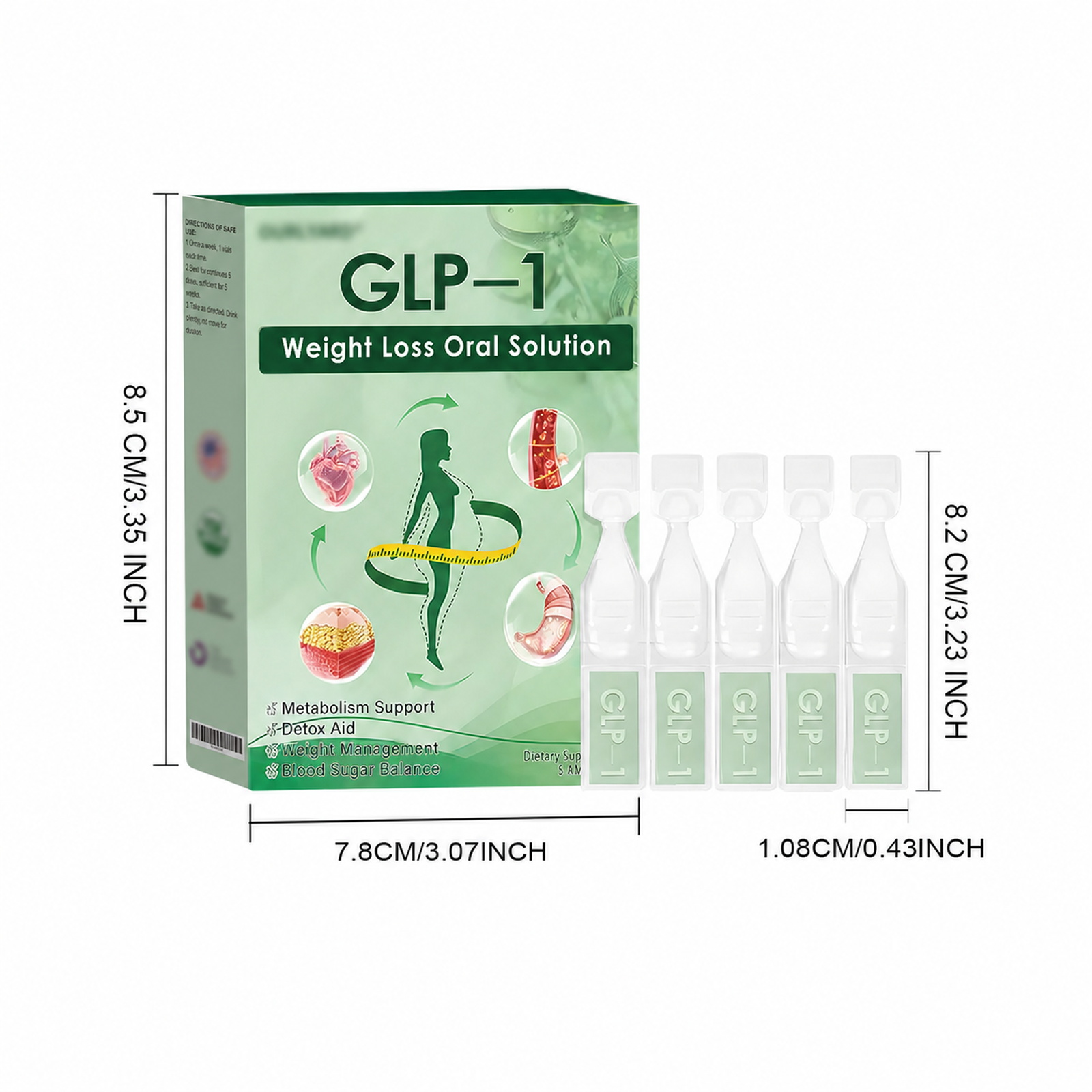 Body Care Drops Plant Ingredients Support Figure Management Slim Shape Daily Dietary Supplement