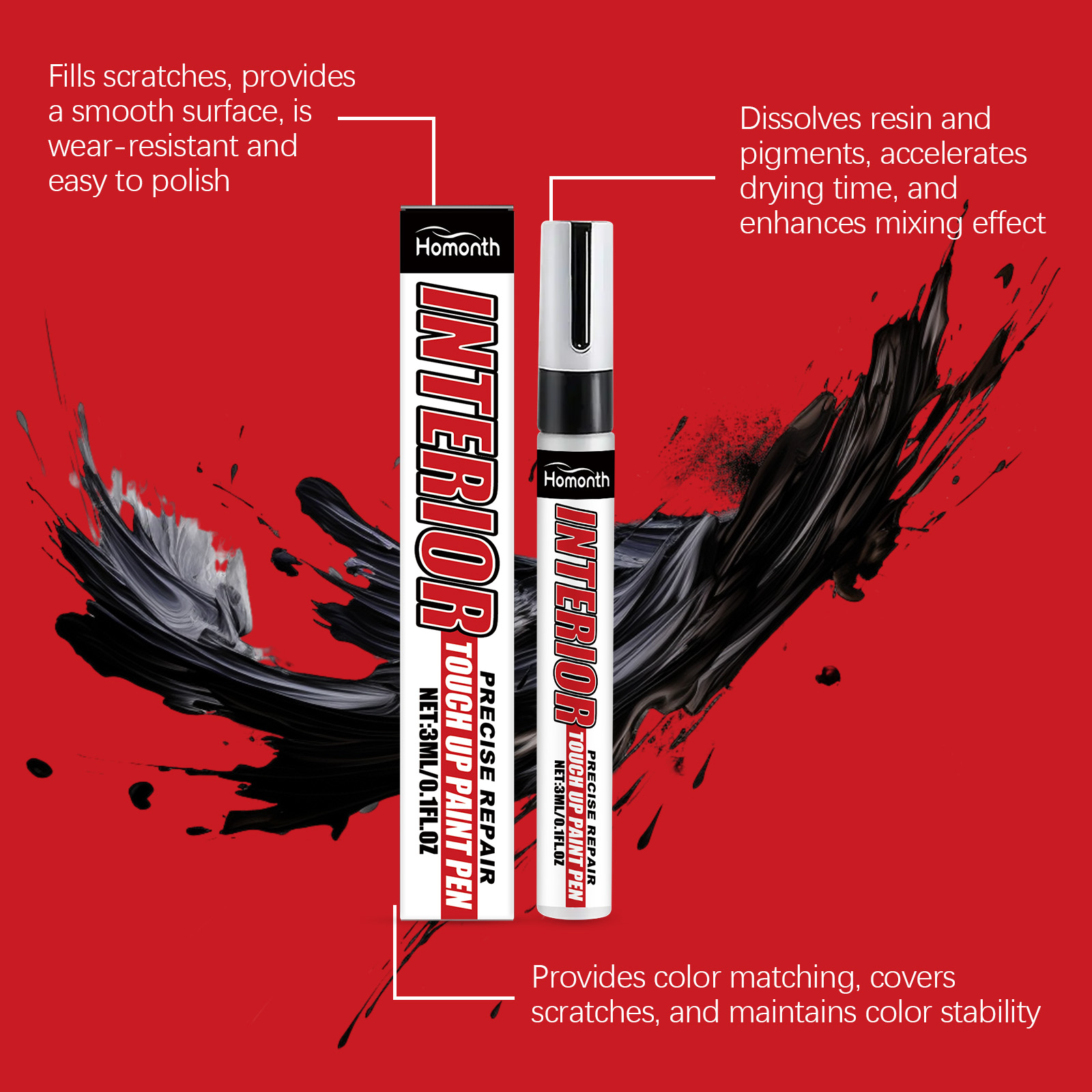 Car Touch Up Pen For Car Body Scratch Paint Care And Refinish