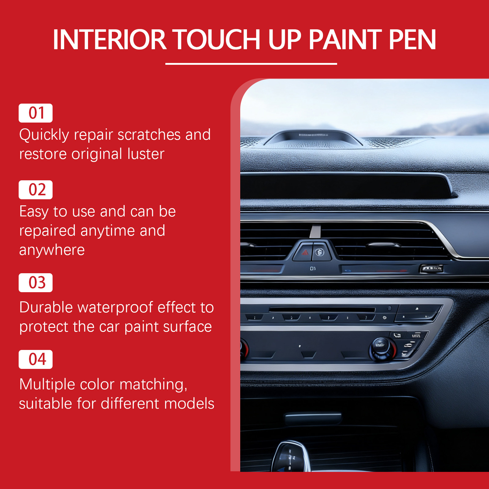 Car Touch Up Pen For Car Body Scratch Paint Care And Refinish