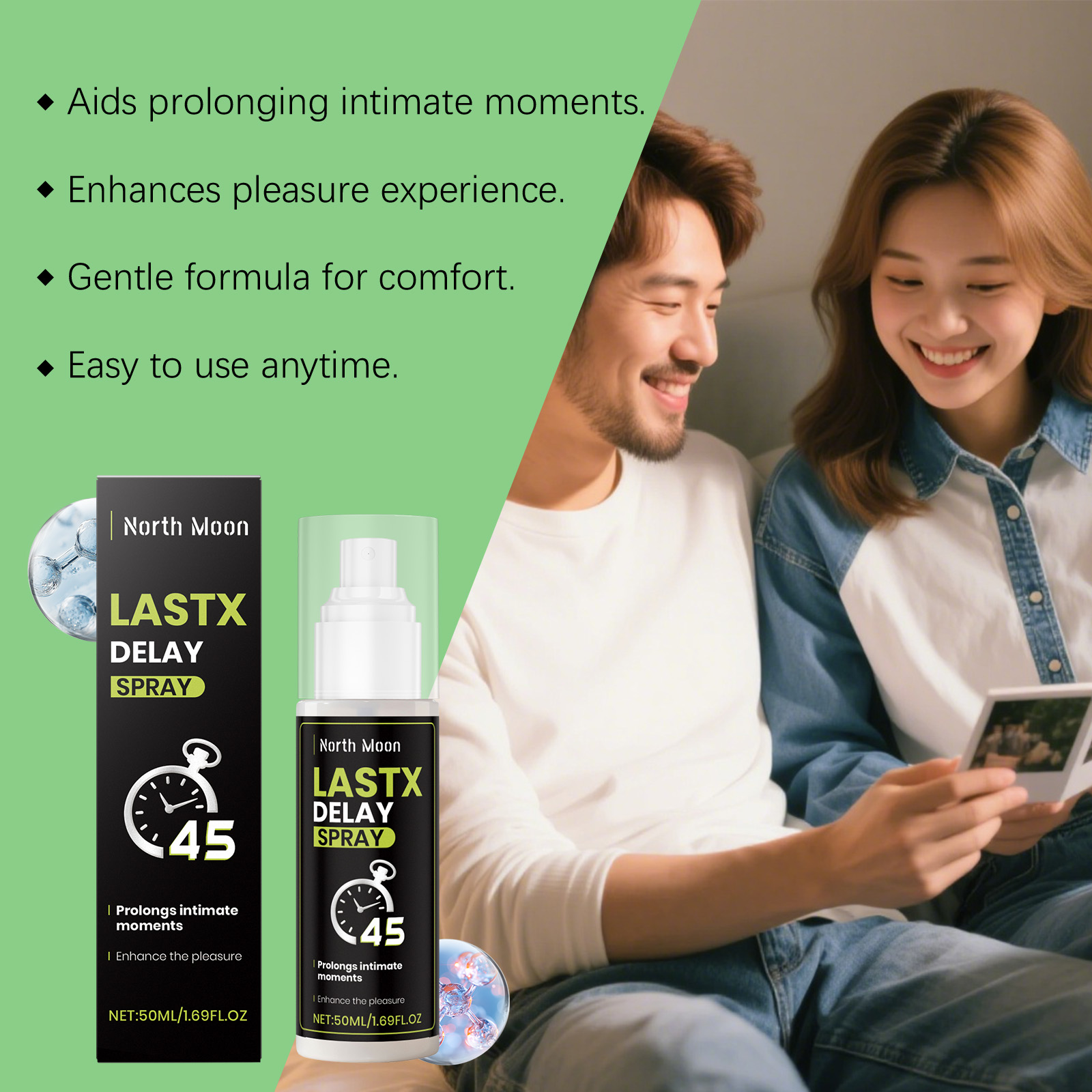 Herbal Men Care Spray Mild Formula Comfort Body Skin Daily Care Mist