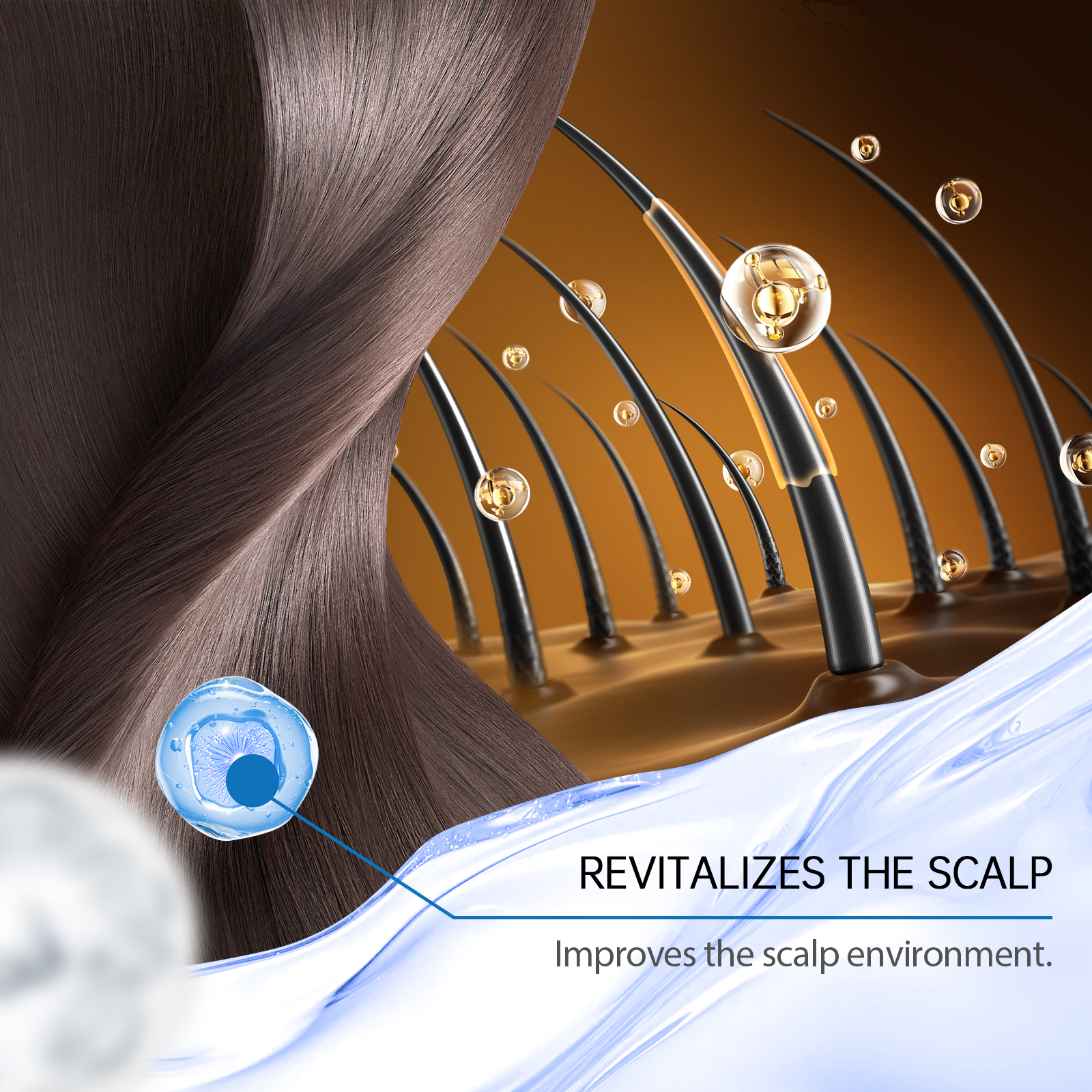 Hair Ball Essence Moisturizes Scalp Care Hydrating Smooth Shiny Hair Daily Massage Treatment