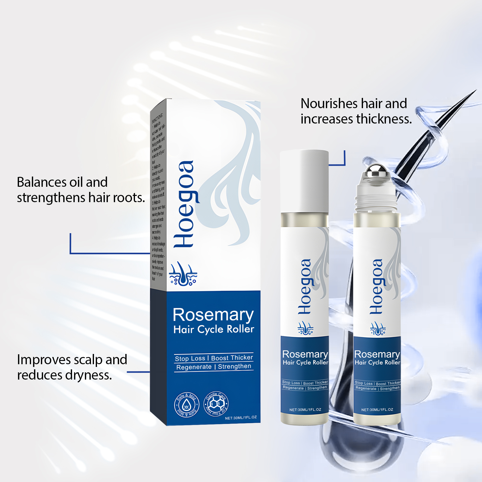 Hair Ball Essence Moisturizes Scalp Care Hydrating Smooth Shiny Hair Daily Massage Treatment