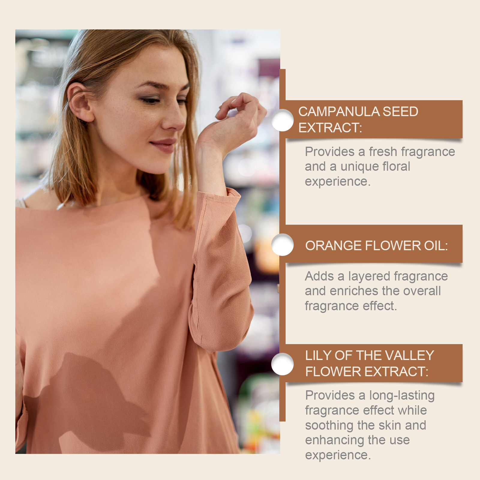 Bellflower Ladies Perfume Mild Long Lasting Fragrance Fresh Elegant Charming Dating Scent