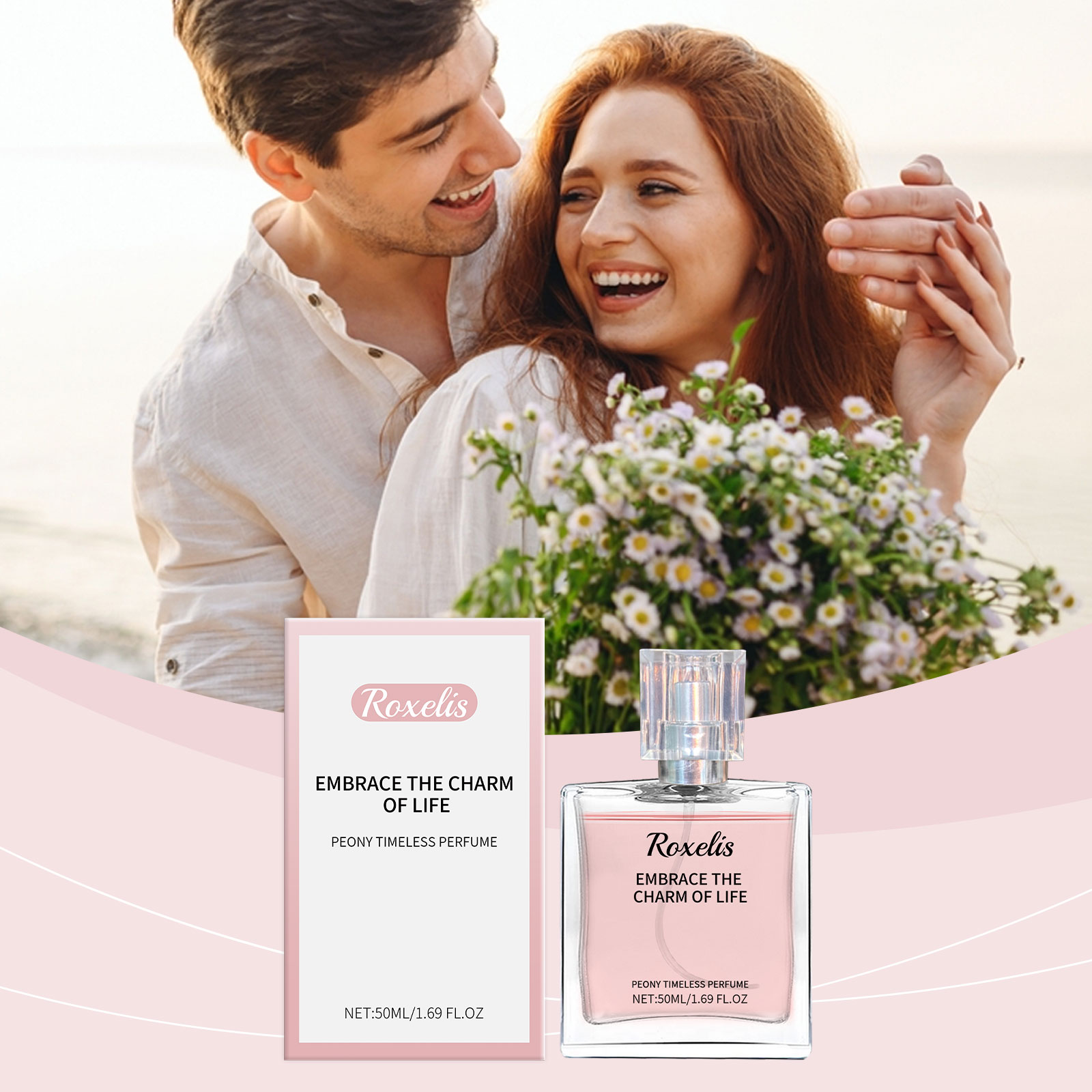 Peony Scent Eternal Perfume Natural Fresh Fragrance Release Charm Long Lasting Light Elegant Charm Dating Atmosphere Perfume
