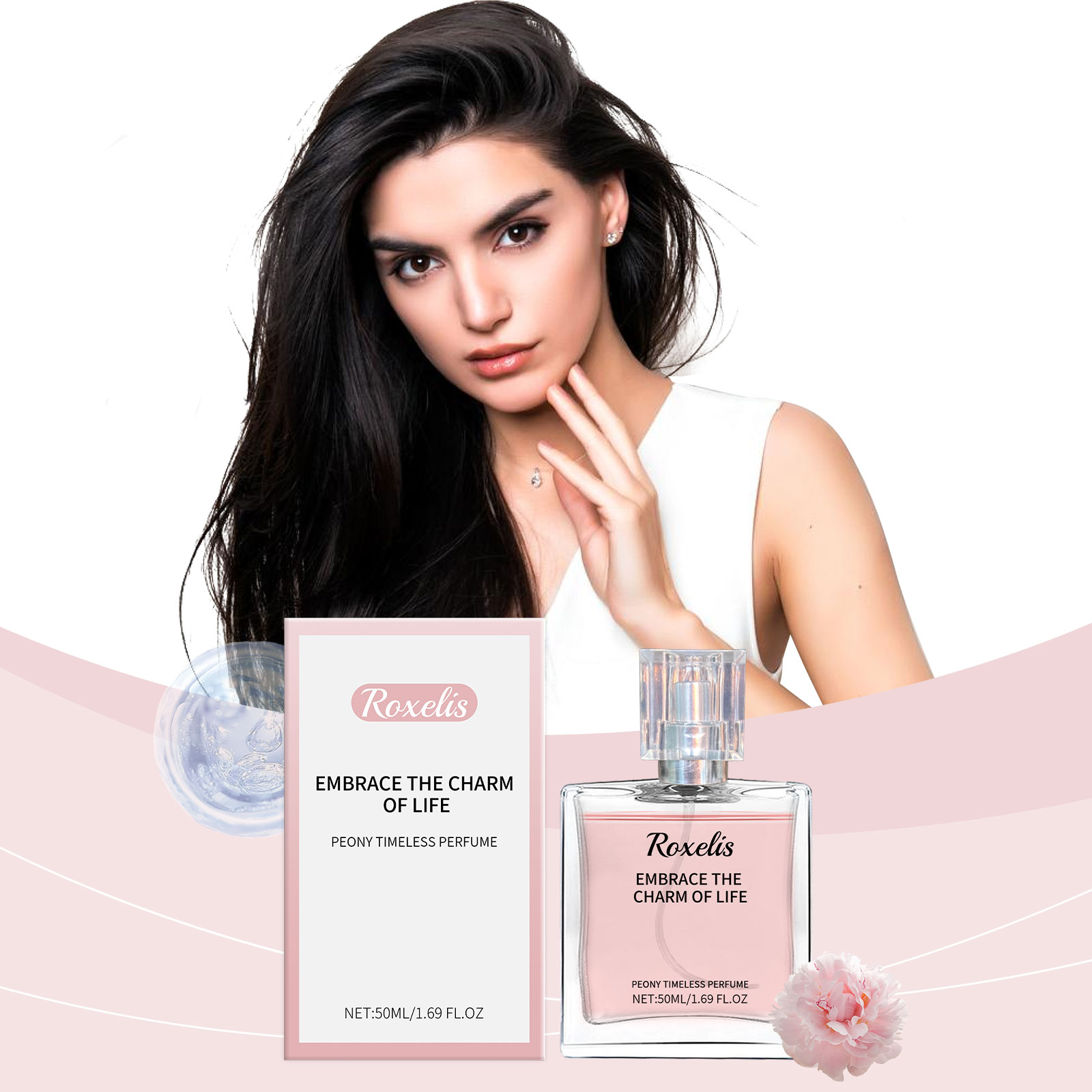 Peony Scent Eternal Perfume Natural Fresh Fragrance Release Charm Long Lasting Light Elegant Charm Dating Atmosphere Perfume