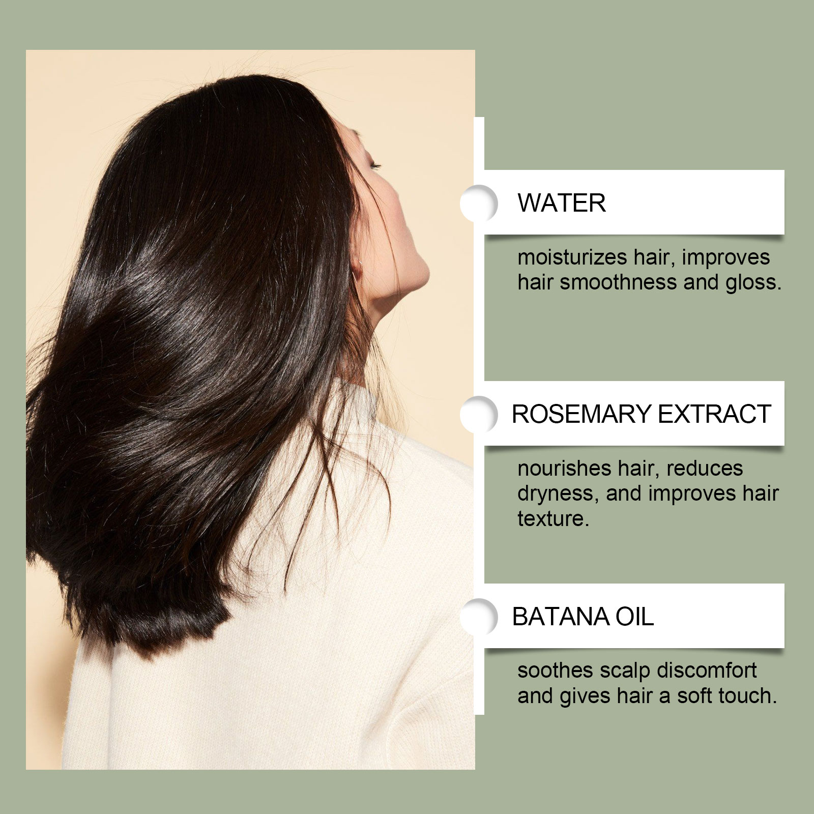 Rosemary Shampoo Moisturizes Cleanses Scalp Strengthens Hair Reduces Scalp Discomfort For Daily Hair Care