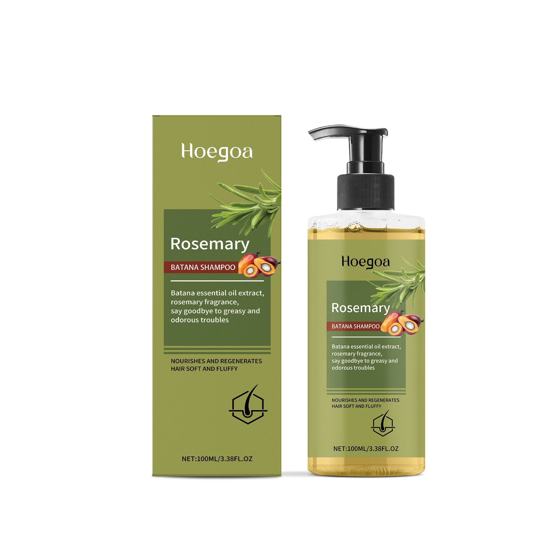 Rosemary Shampoo Moisturizes Cleanses Scalp Strengthens Hair Reduces Scalp Discomfort For Daily Hair Care