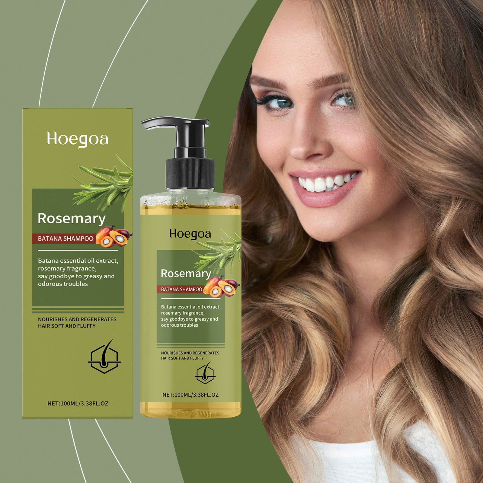 Rosemary Shampoo Moisturizes Cleanses Scalp Strengthens Hair Reduces Scalp Discomfort For Daily Hair Care