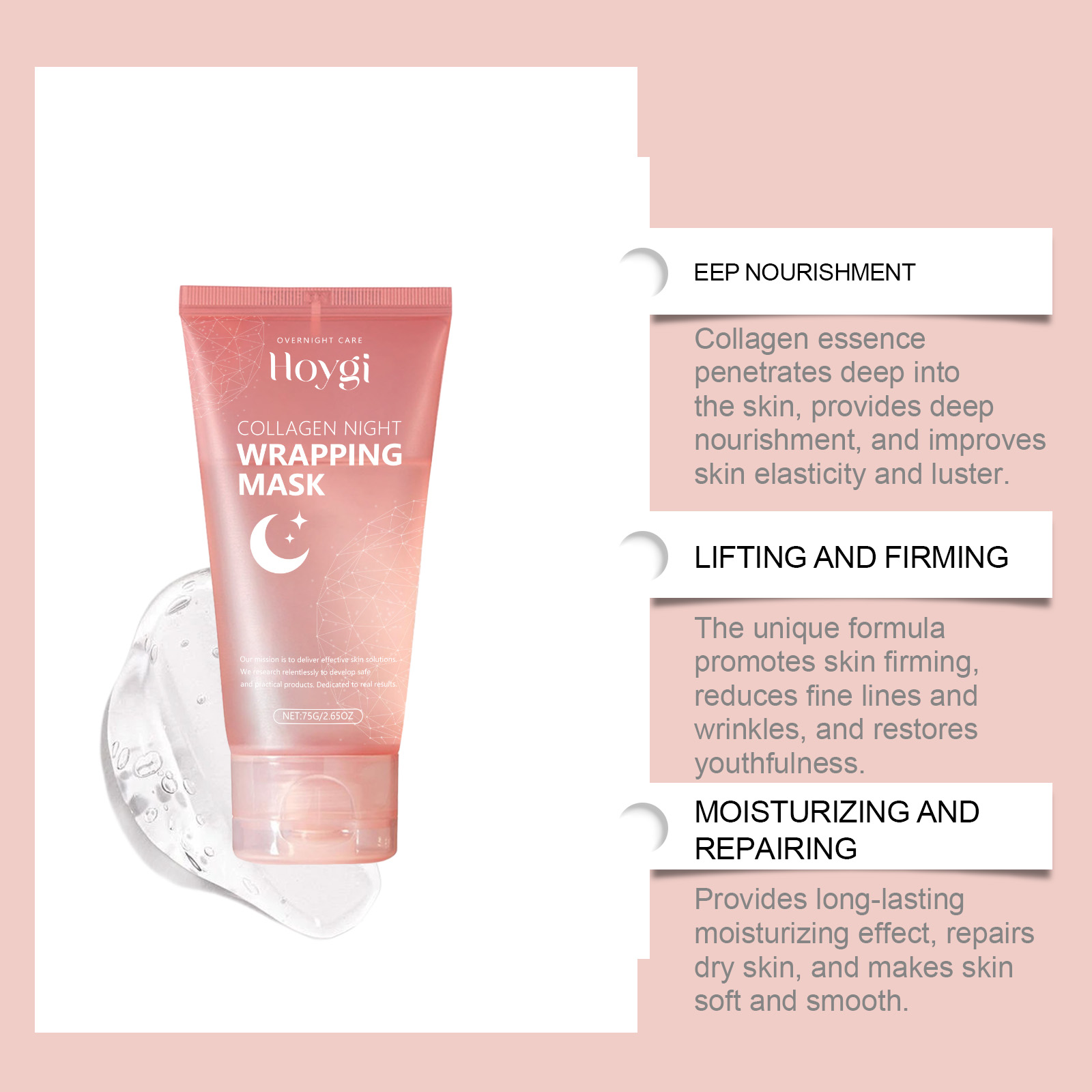 Collagen Peeling Peel Off Mask Moisturizing Hydrating Nourishing Skin Daily Skin Care Peel Off Mask