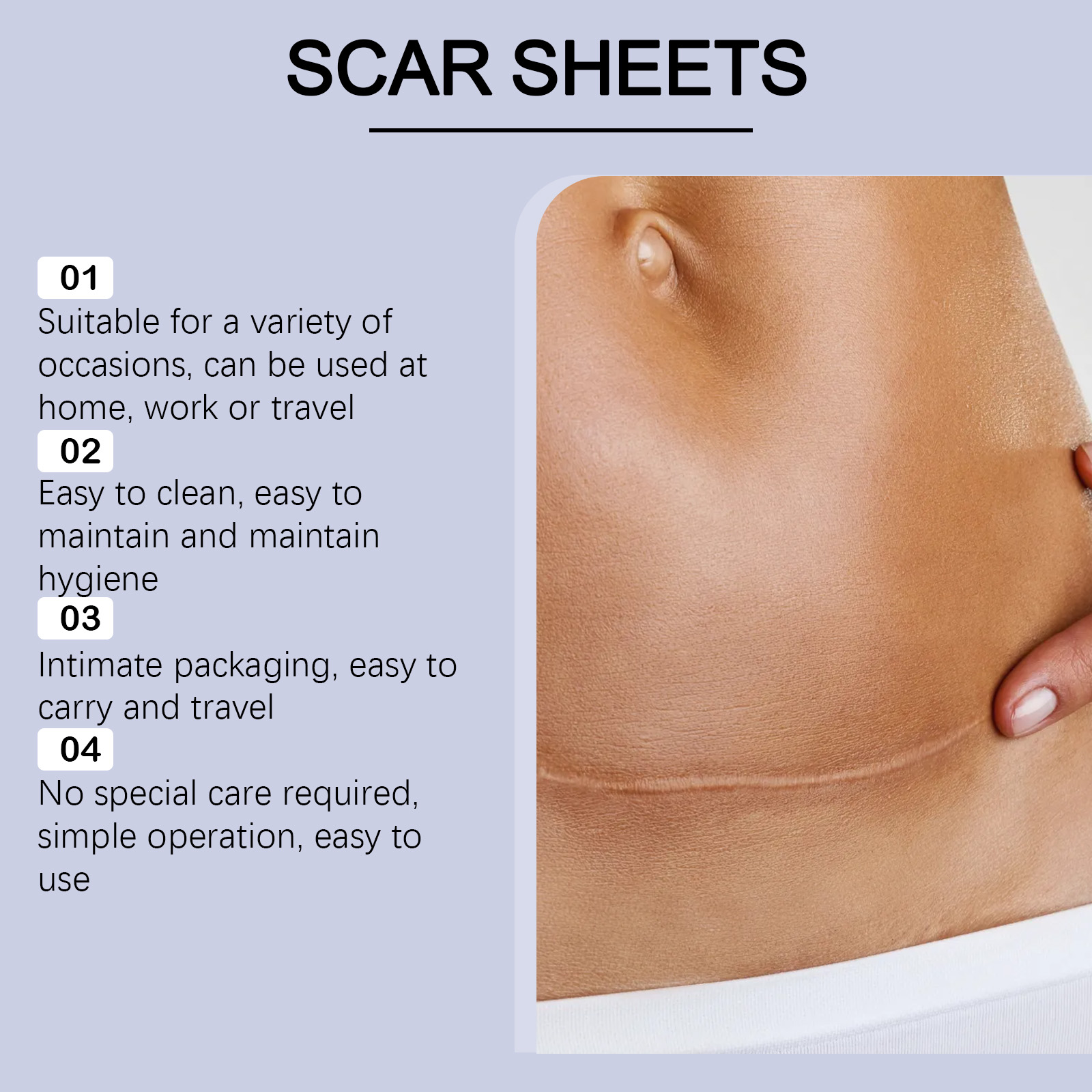 Silicone Body Care Patches Effectively Fade Skin Reduce Marks Gentle Ingredients Daily Care