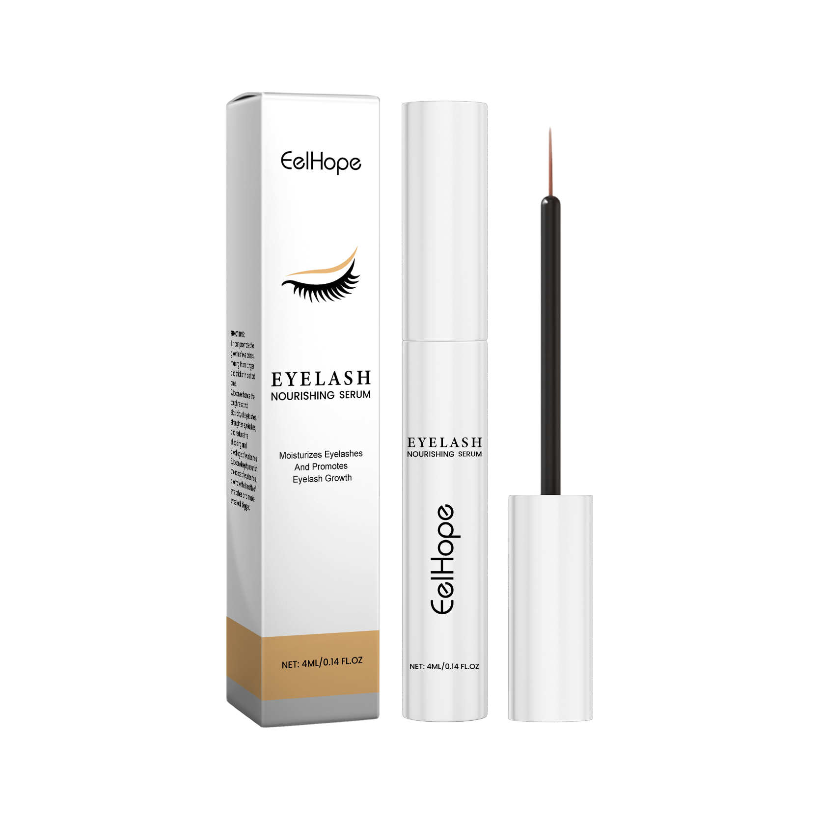 Eyelash Serum Mild Moisturizing Dark Slender Bright Natural Curly Build Charming Beautiful Eyelashes