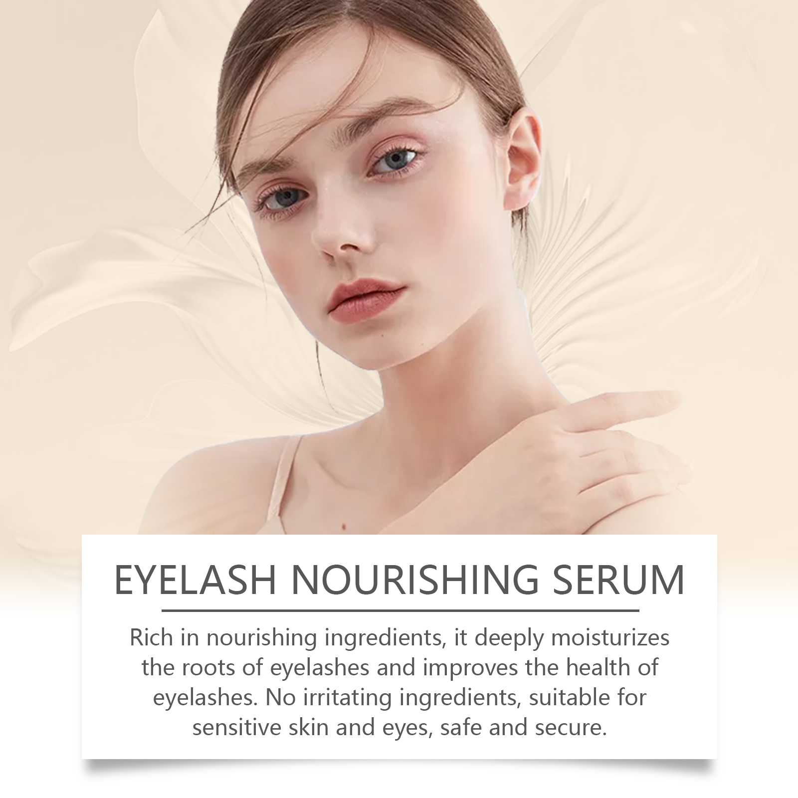 Eyelash Serum Mild Moisturizing Dark Slender Bright Natural Curly Build Charming Beautiful Eyelashes