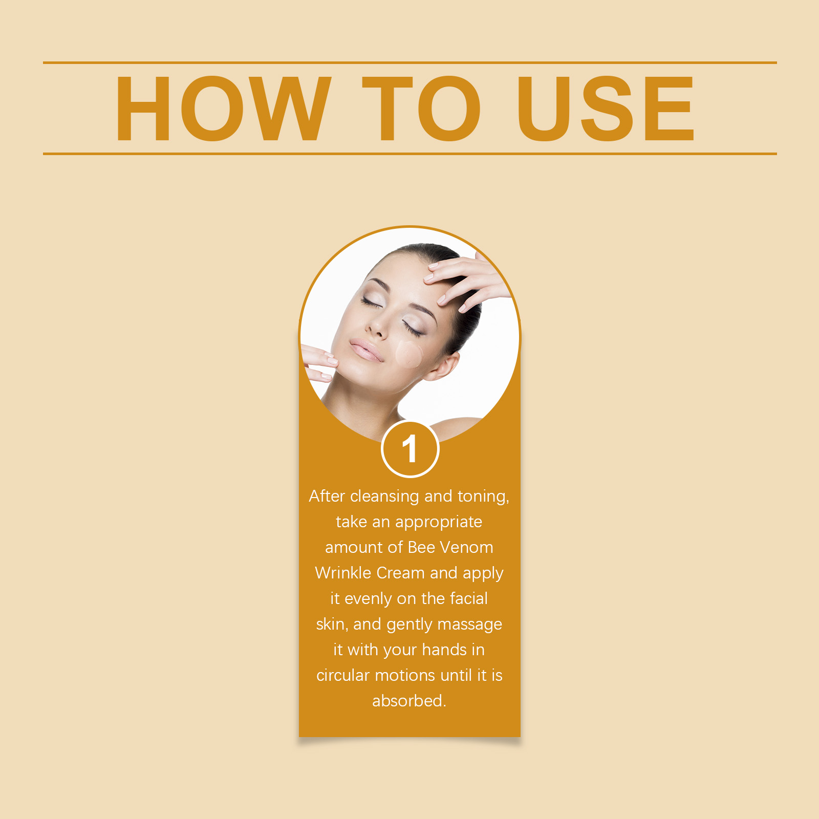 Bee Venom Facial Care Cream Mild Hydrating Moisturizing Brightening Skin Delicate Softening Smooth Skin Balm