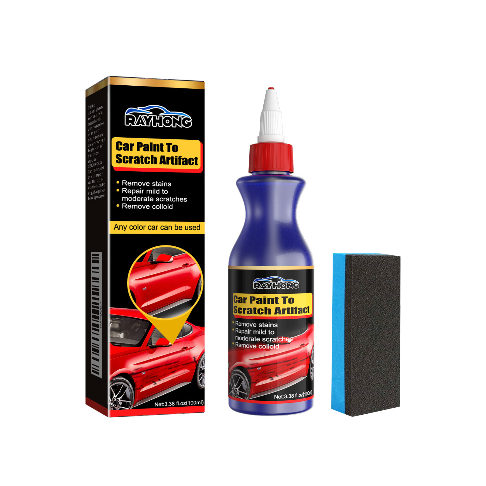 Car Paint Scratch Remover Repair Polish For Scrapes Oxidation Fading Protection And Gloss Restoration 1 PCS